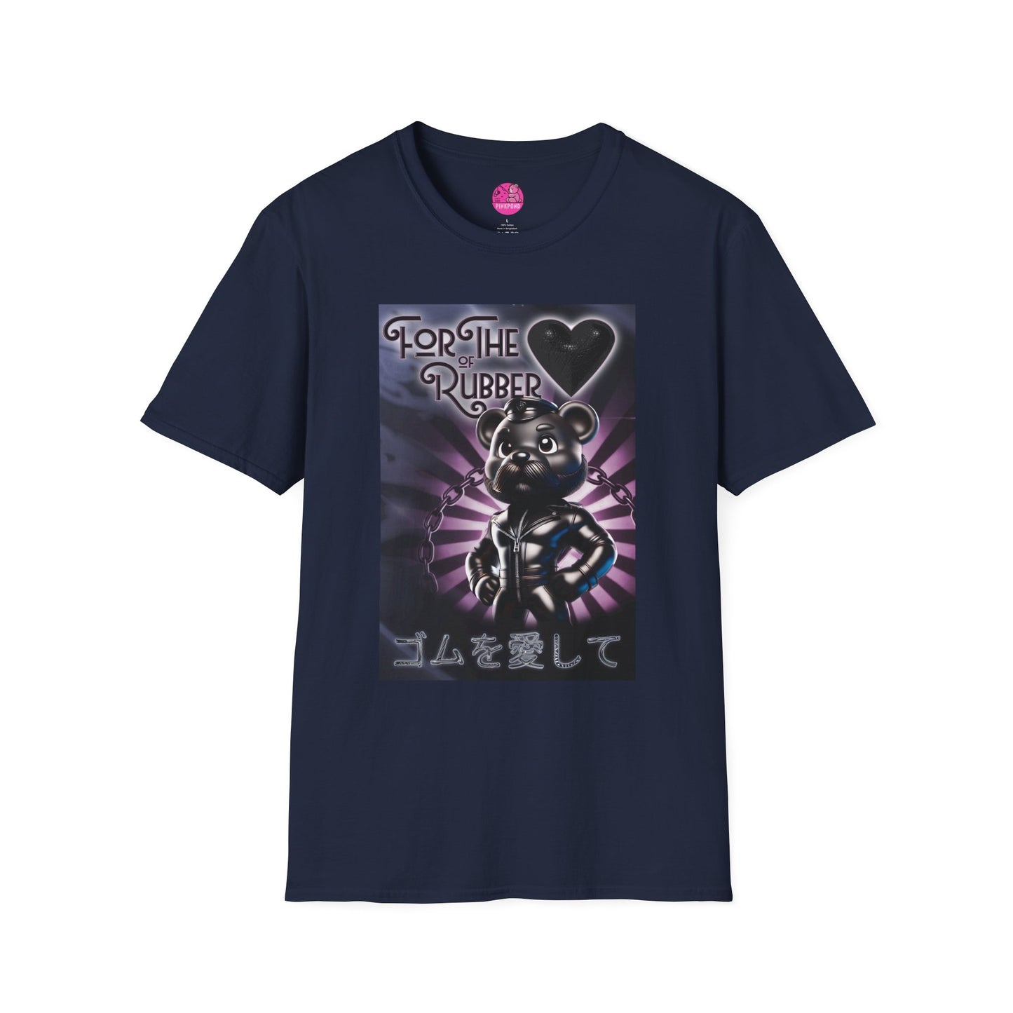 Rubber Bear” – Bold & Playful Tee 🖤🐻✨