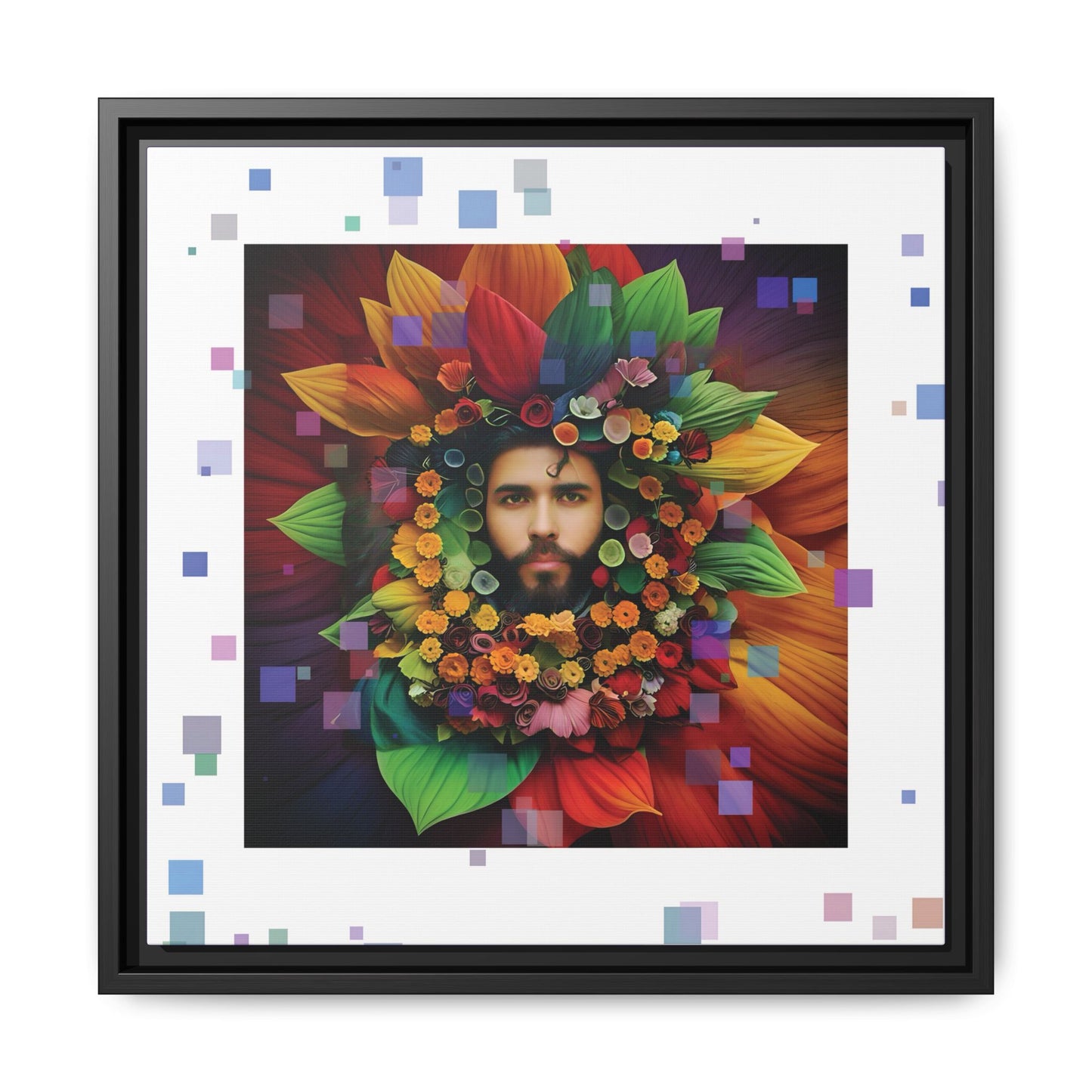 'Flourish: The Modern Green Man' canvas print By Andrew McCarter
