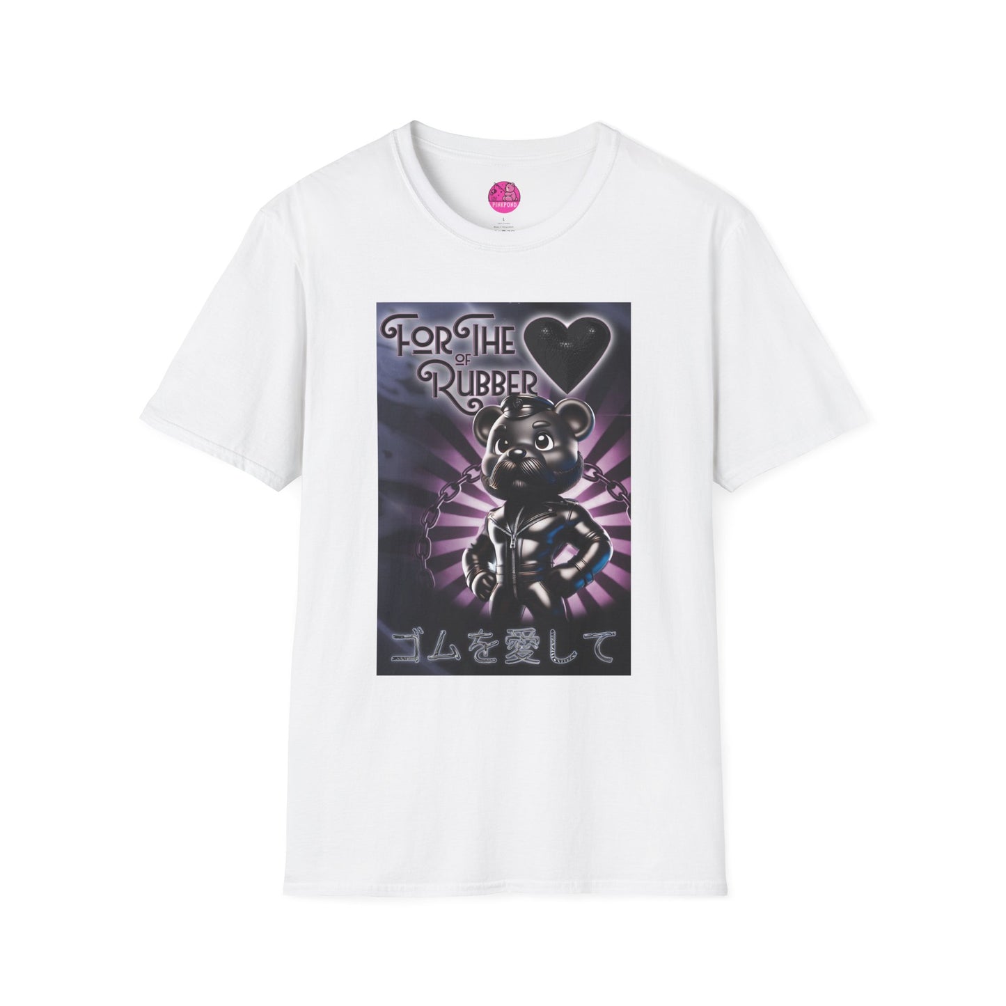 Rubber Bear” – Bold & Playful Tee 🖤🐻✨