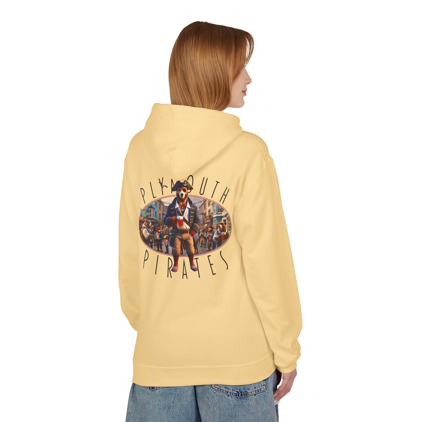 Plymouth Pirates Bear Hoodie