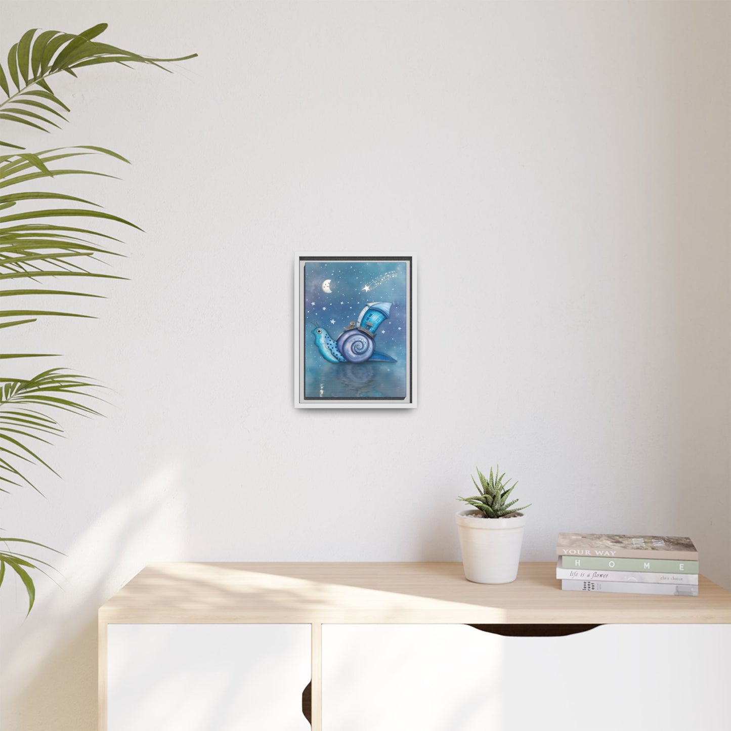 The Owl and the Snail Glided Upon a Sea of Stars by Andrew McCarter  - Canvas Print
