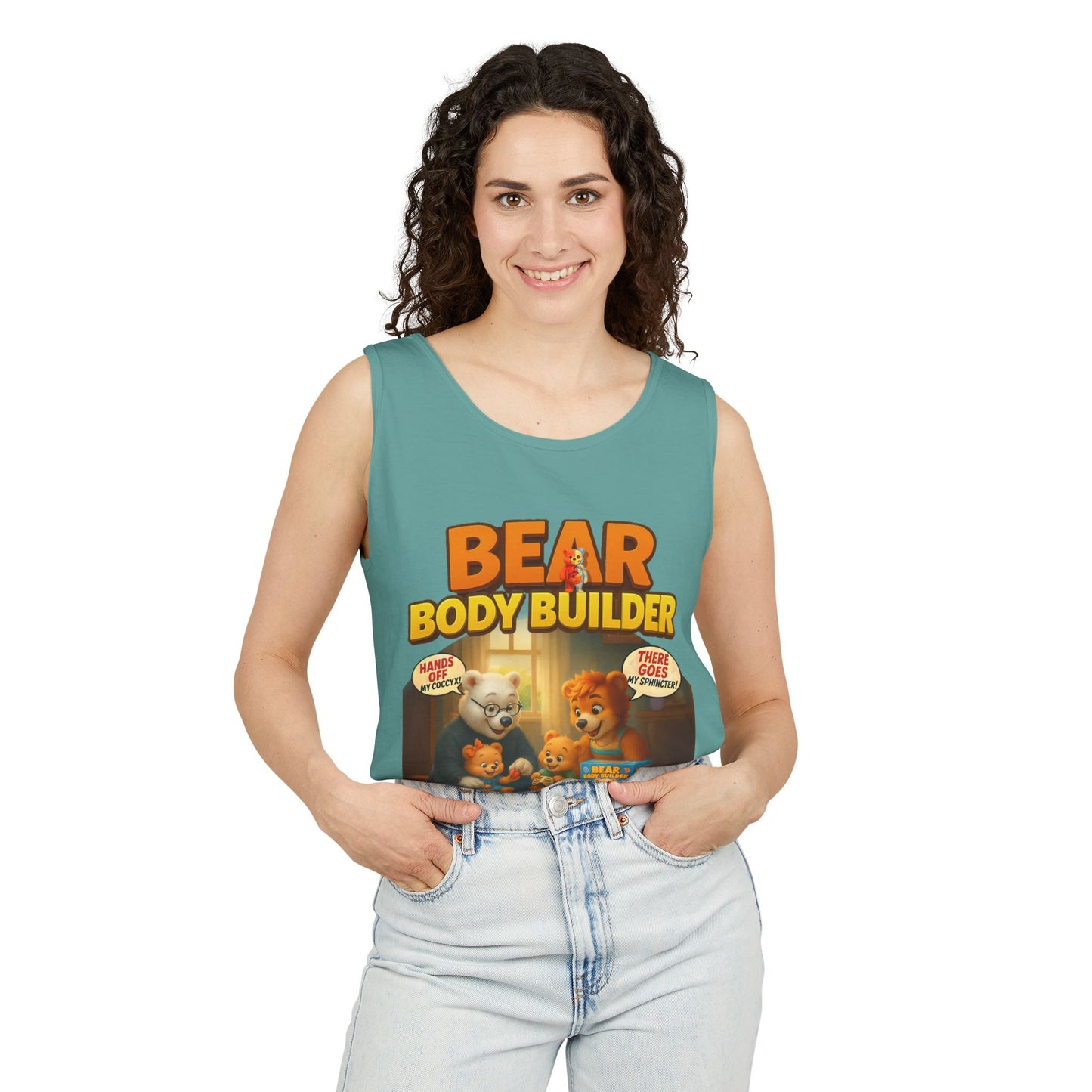 Bear Body Builder Parody Game Tank Top - Unisex