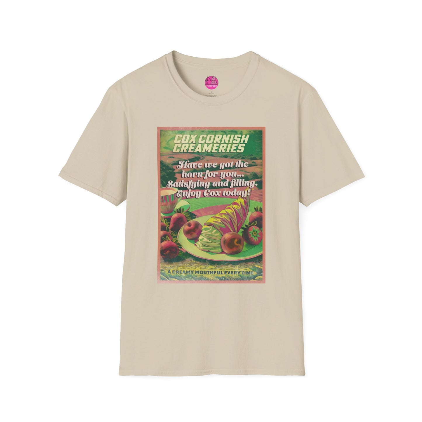 Saucy Vintage Cox Creameries - Satisfy Your Cravings T-Shirt