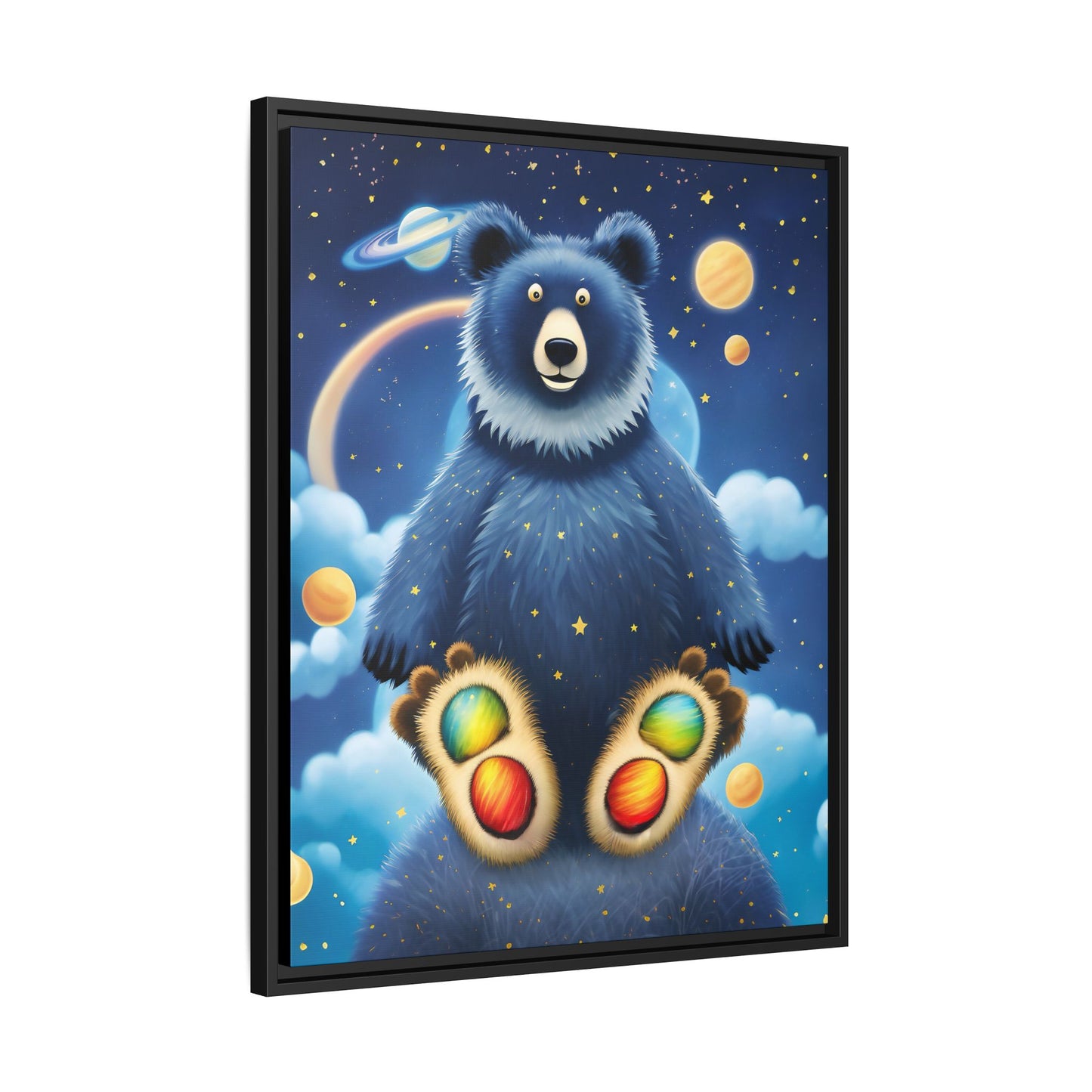 'Cosmic Pawprints' by Andrew McCarter - Canvas Art