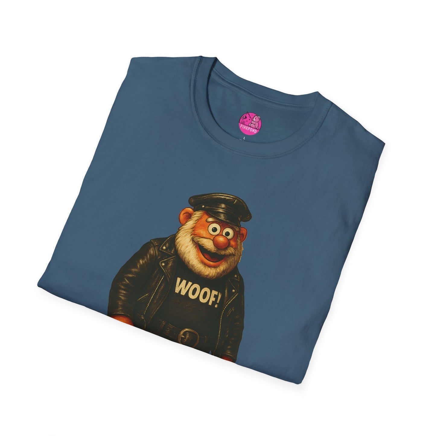 Unisex T-Shirt Leather Polar Bear Tee - WOOF Shirt Silver Beard Energy Pride Fashion