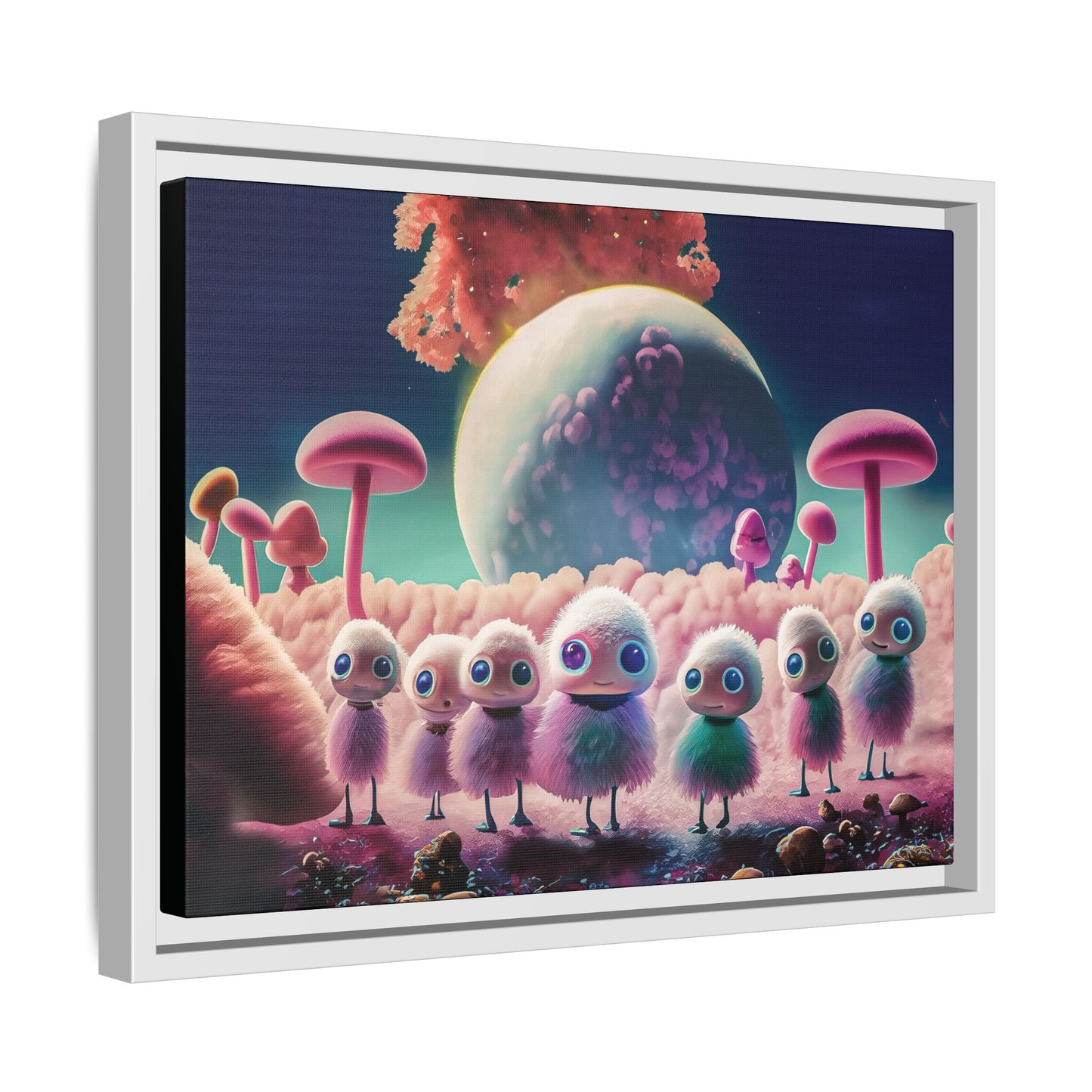 “"Keep smiling," whispered Axlar. "We can eat them later." – Fine Art Canvas Print By Andrew McCarter