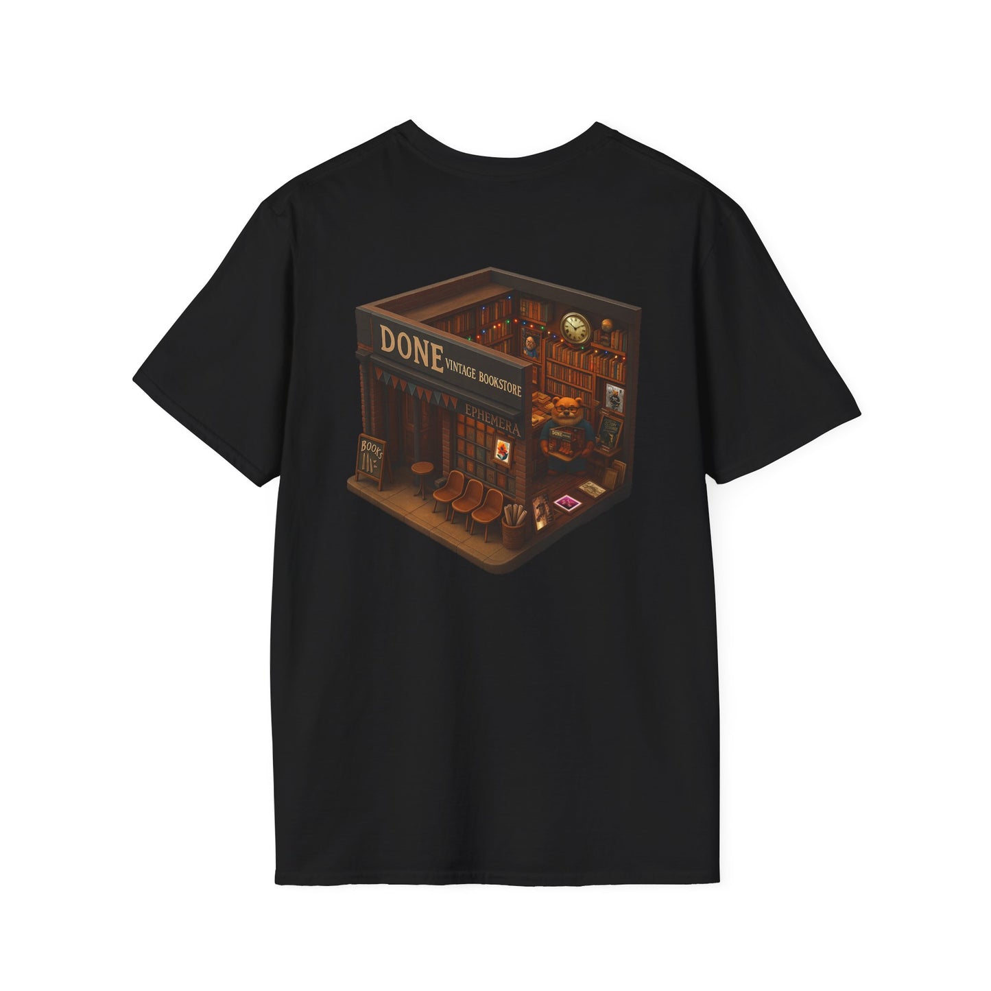 Vintage Bookstore Bear T-Shirt