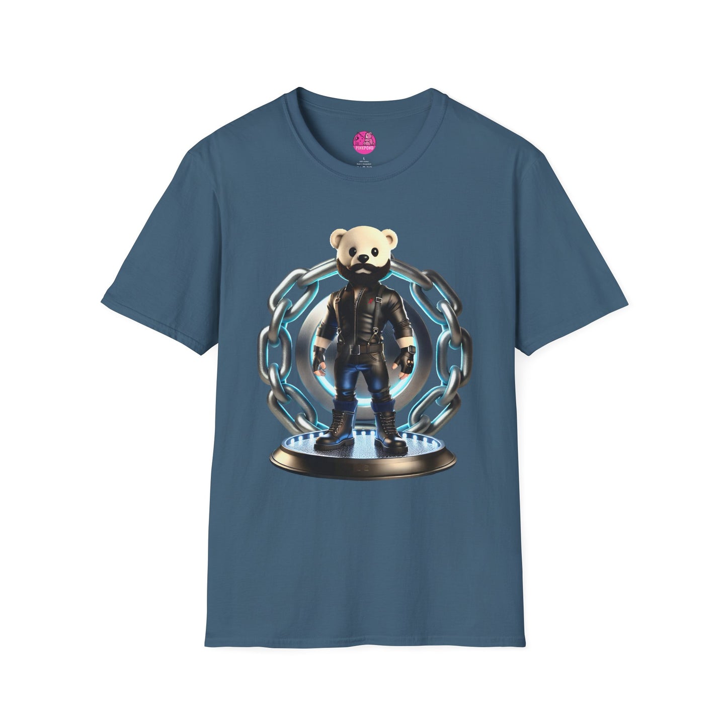 Hot Leather Cub Unisex Softstyle T-Shirt | Fierce and Fun Bear Tee with Leather-Clad Sass