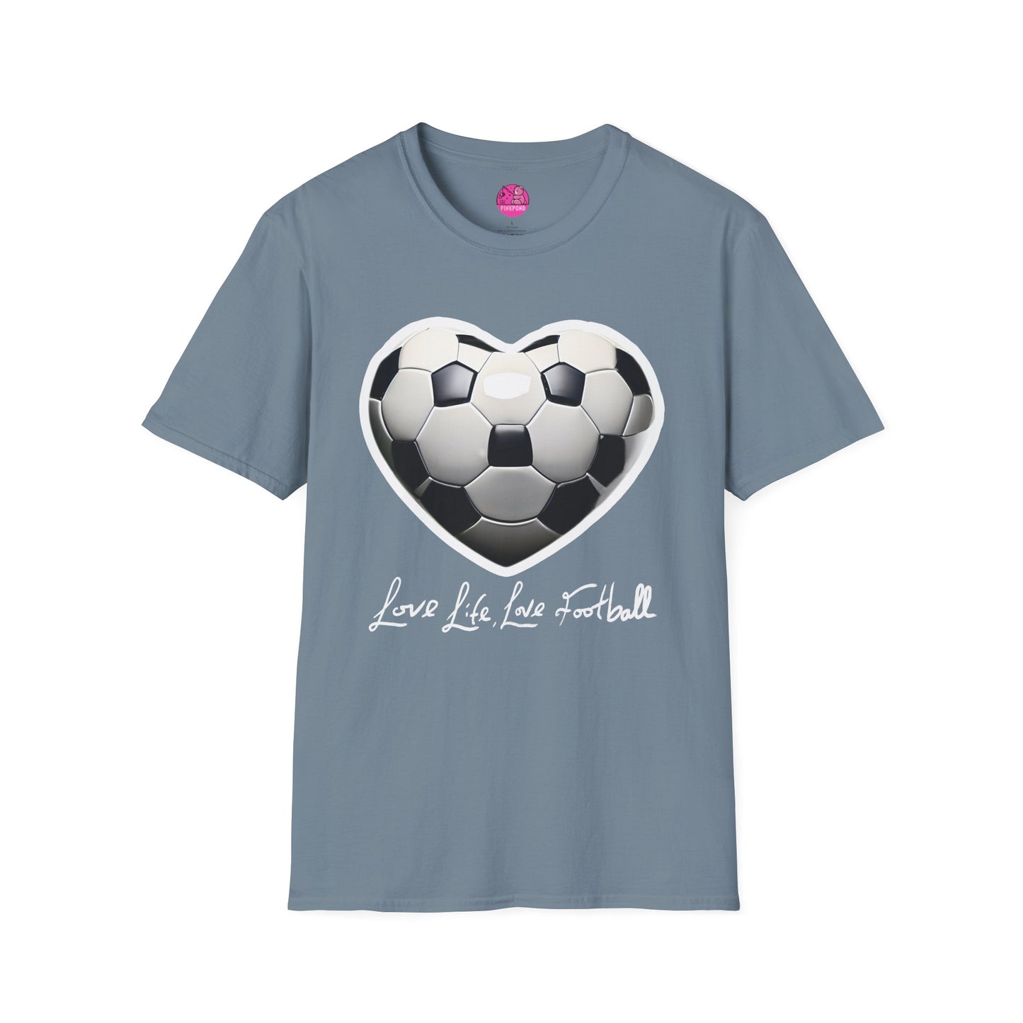 Football Heart Unisex T-Shirt - Love Life Design,