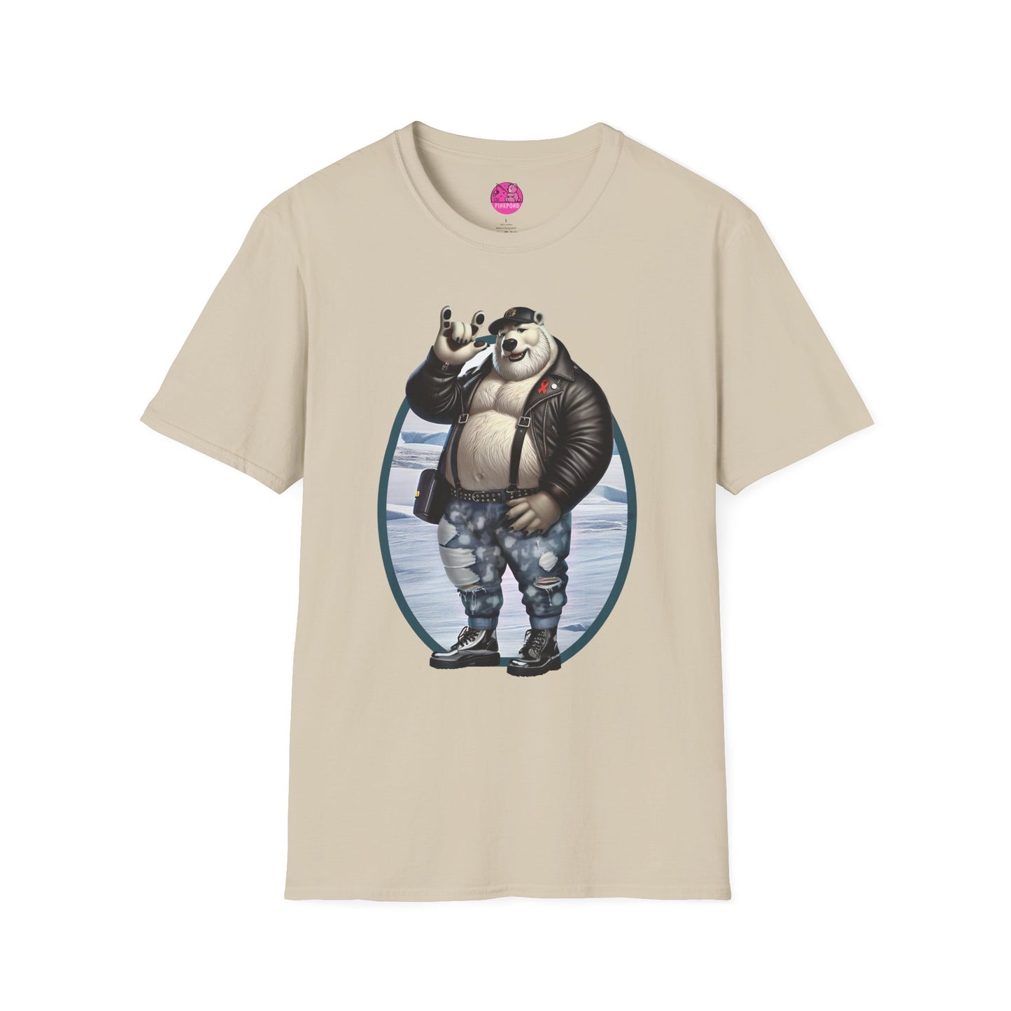 Artic Rebel Polar Bear Love Graphic Tee - ASL Love Sign