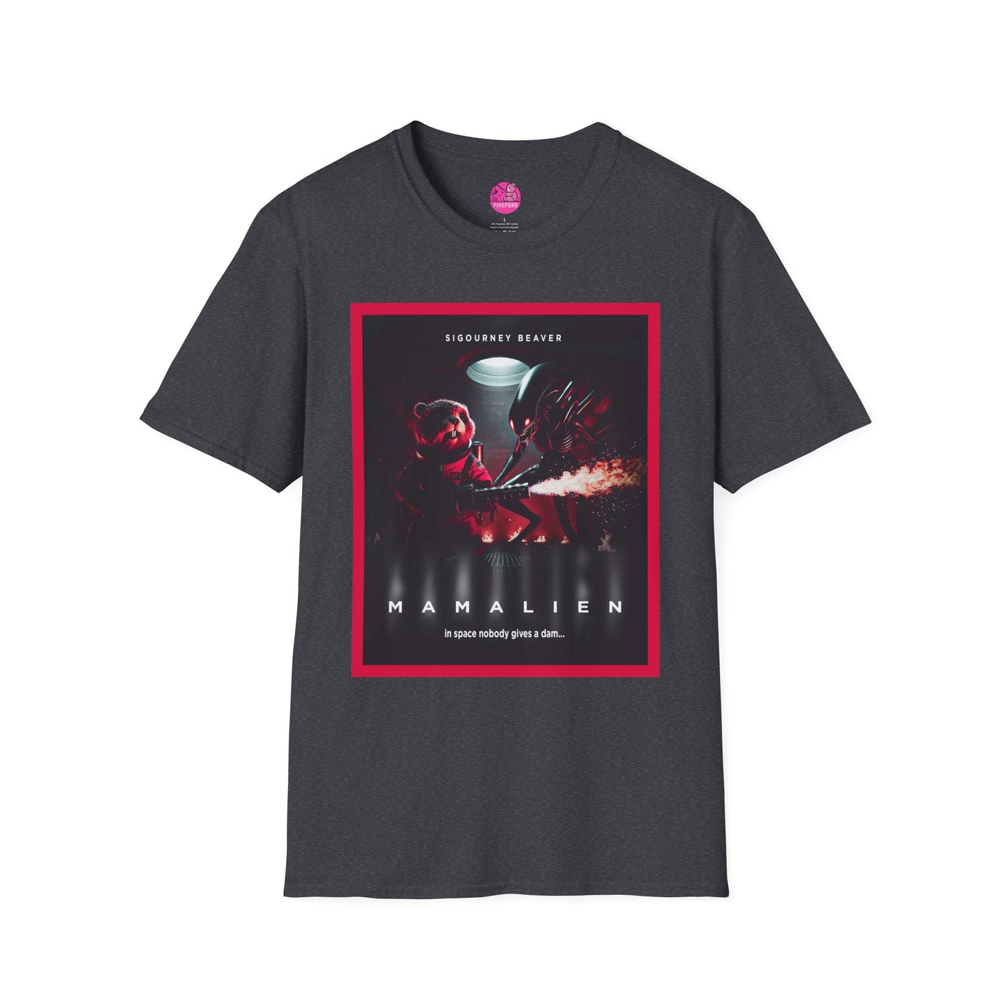 Red Alert Alien Parody Sci-Fi T-Shirt Featuring Sigourney Beaver