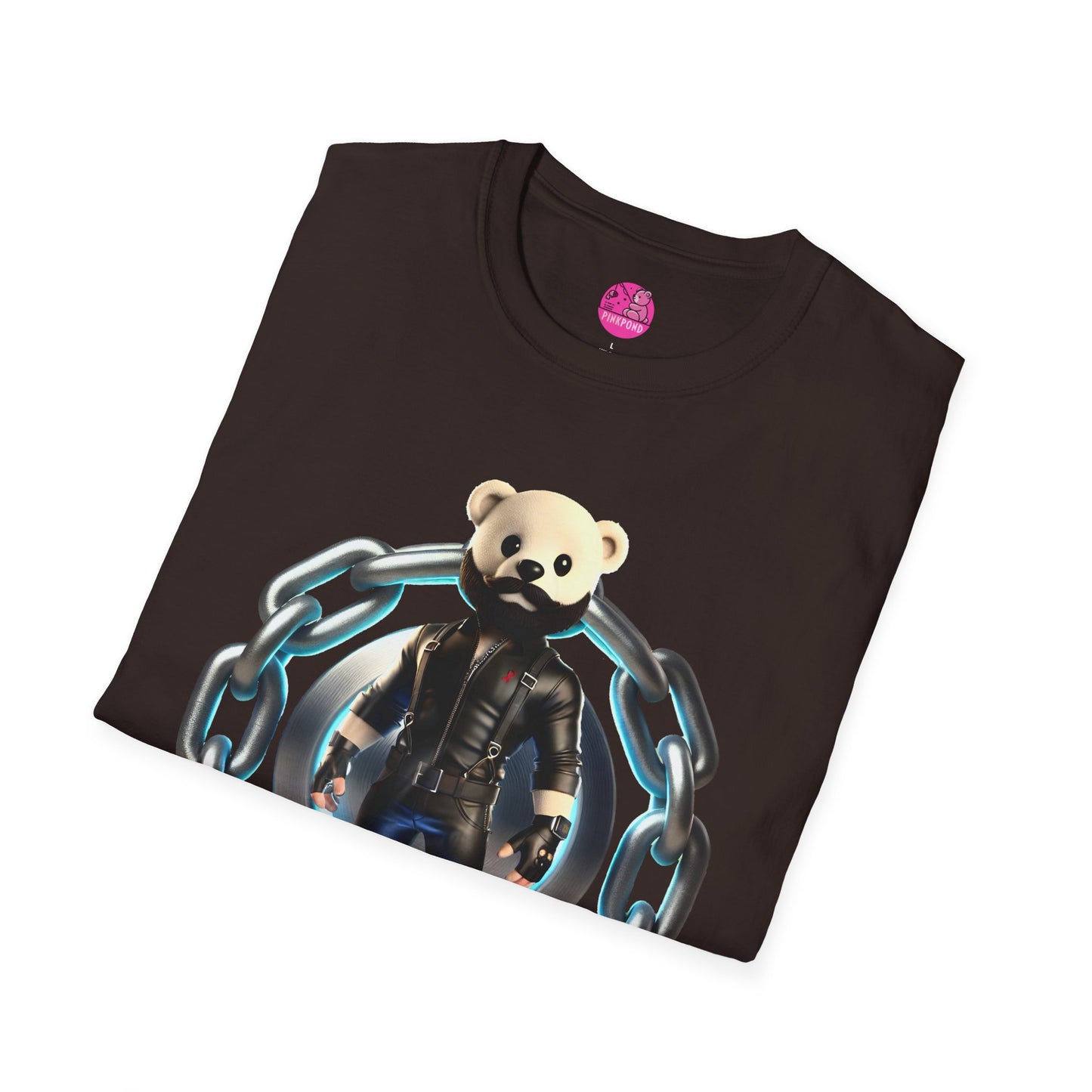 Hot Leather Cub Unisex Softstyle T-Shirt | Fierce and Fun Bear Tee with Leather-Clad Sass