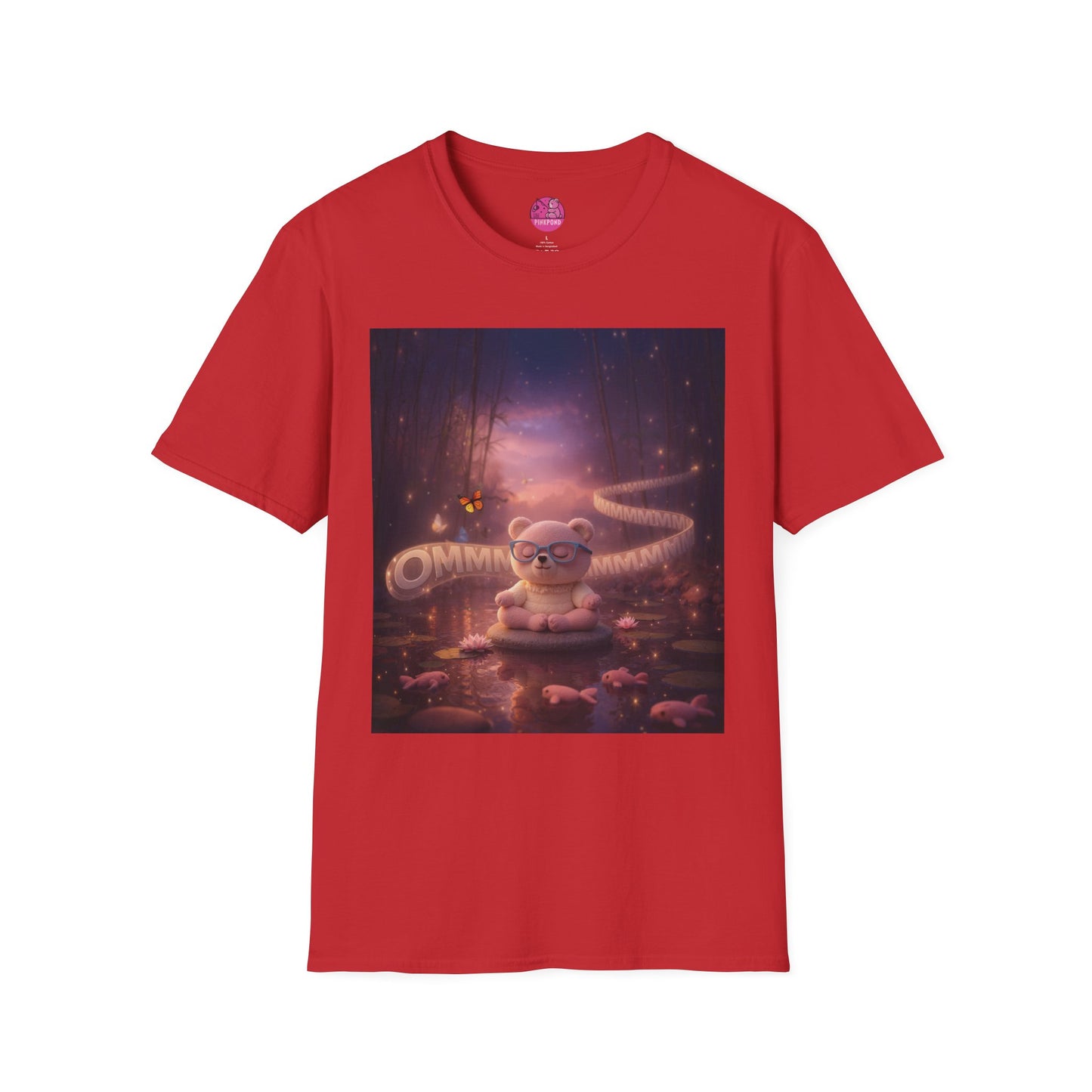 Meditating Bear Dusk Dreamscape T-Shirt