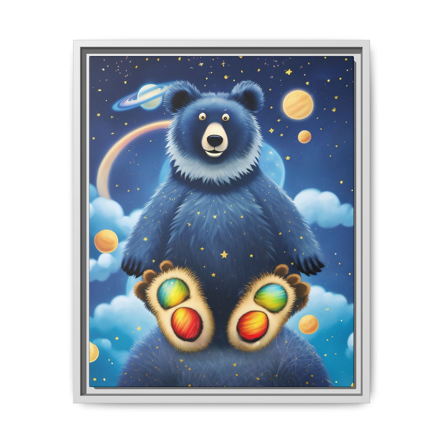 'Cosmic Pawprints' by Andrew McCarter - Canvas Art