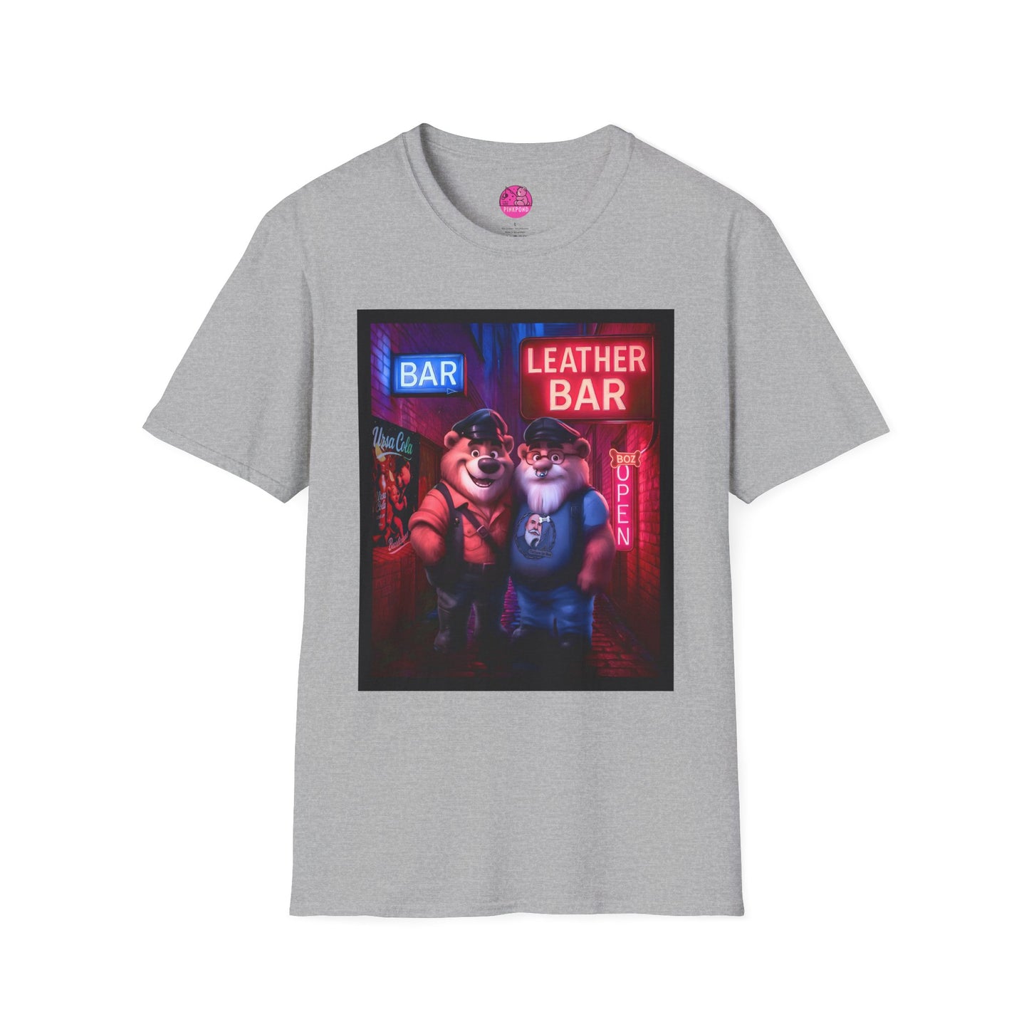 Pup Boz Bear T-Shirt - Exclusive PinkPond Artwork of Boz Lee Schmick