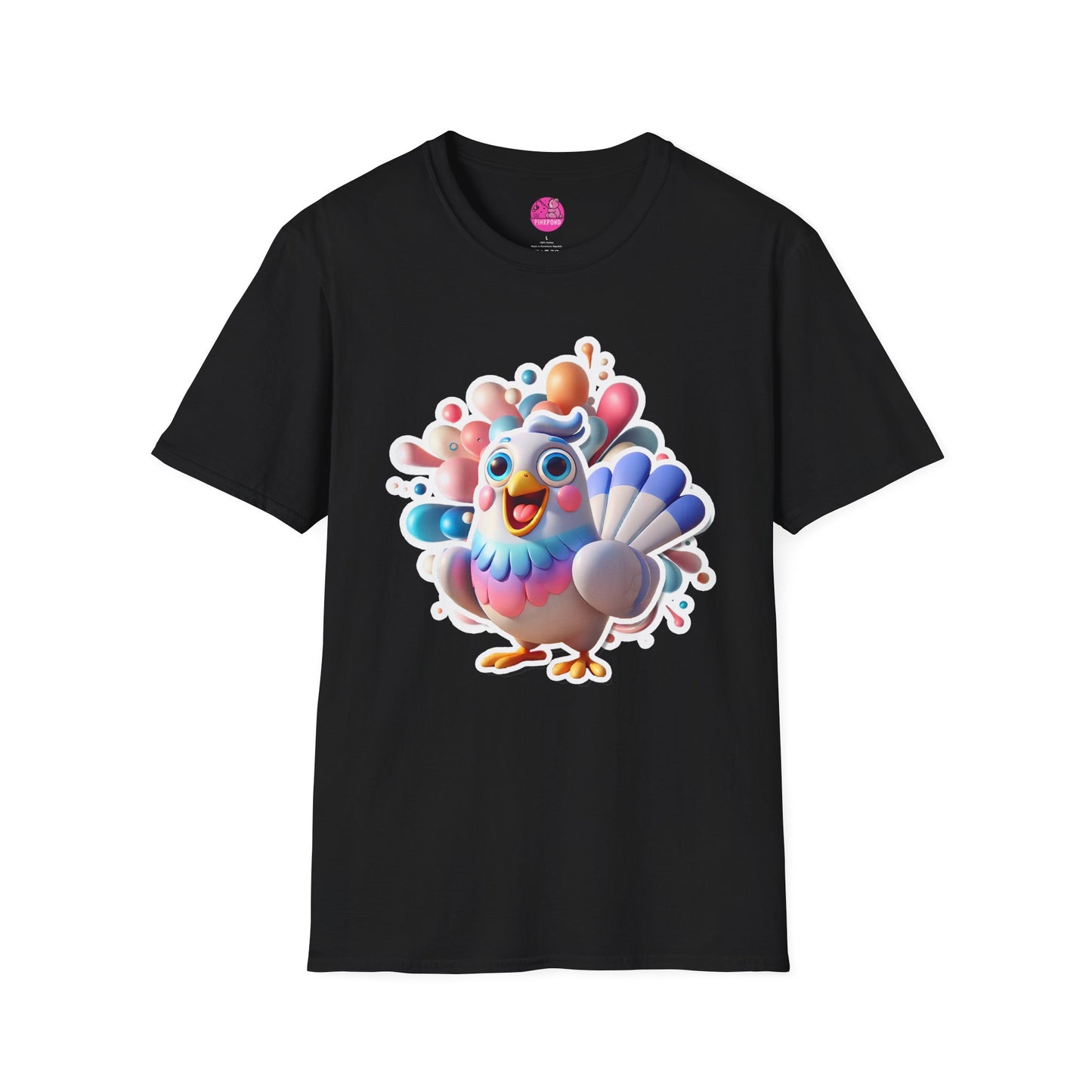 Simon the Pigeon T-Shirt – The Feathered Friend You Need - Unisex Softstyle Tee