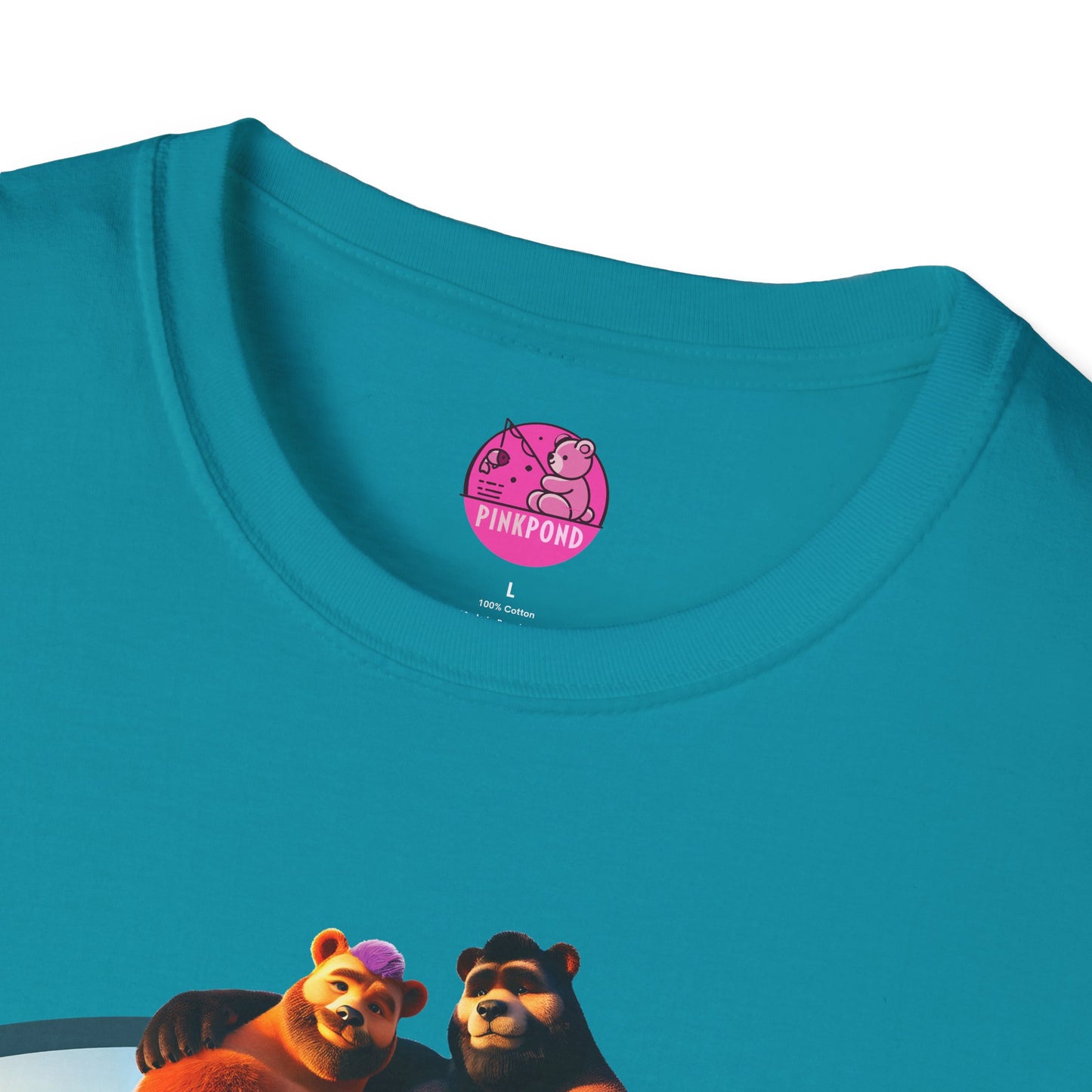 Beach Life Bears Unisex T-Shirt - Mikey & Max Tee by PinkPond