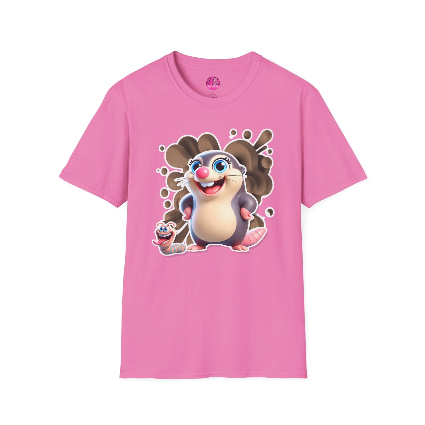 Millicent the Mole T-Shirt – Digging Up Fun in Style - Bold and Colorful Unisex Tee for Fun-Loving Fashion Fans