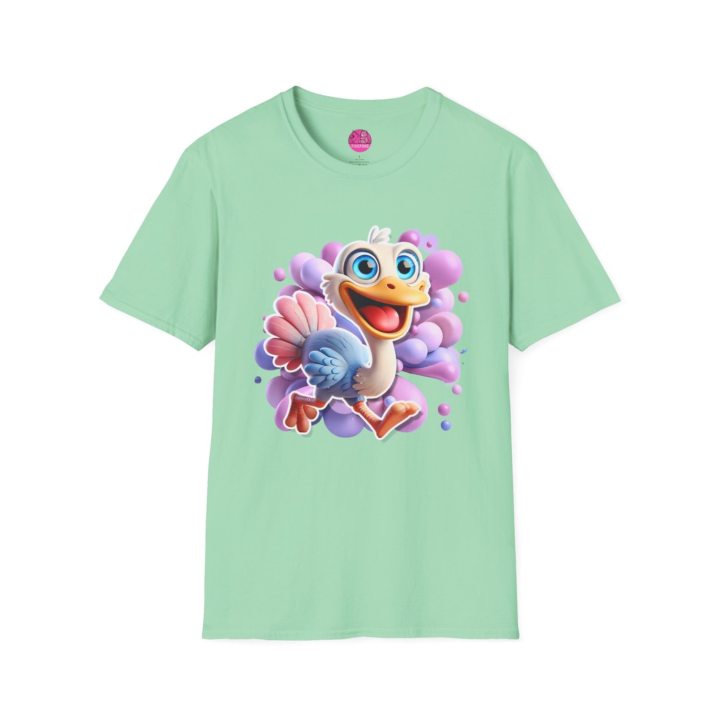 Osma the Ostrich T-Shirt – Speed, Smiles, and Sass!! - Unisex Softstyle Tee