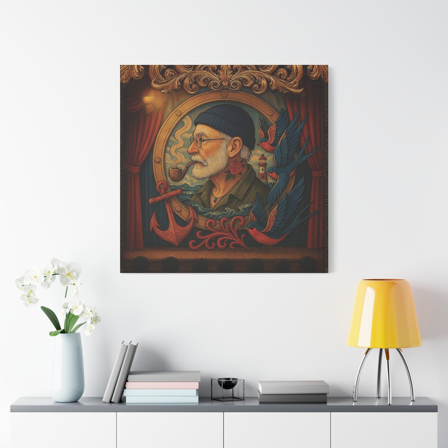 Canvas Wall Art - The Old Sailor’s Portrait