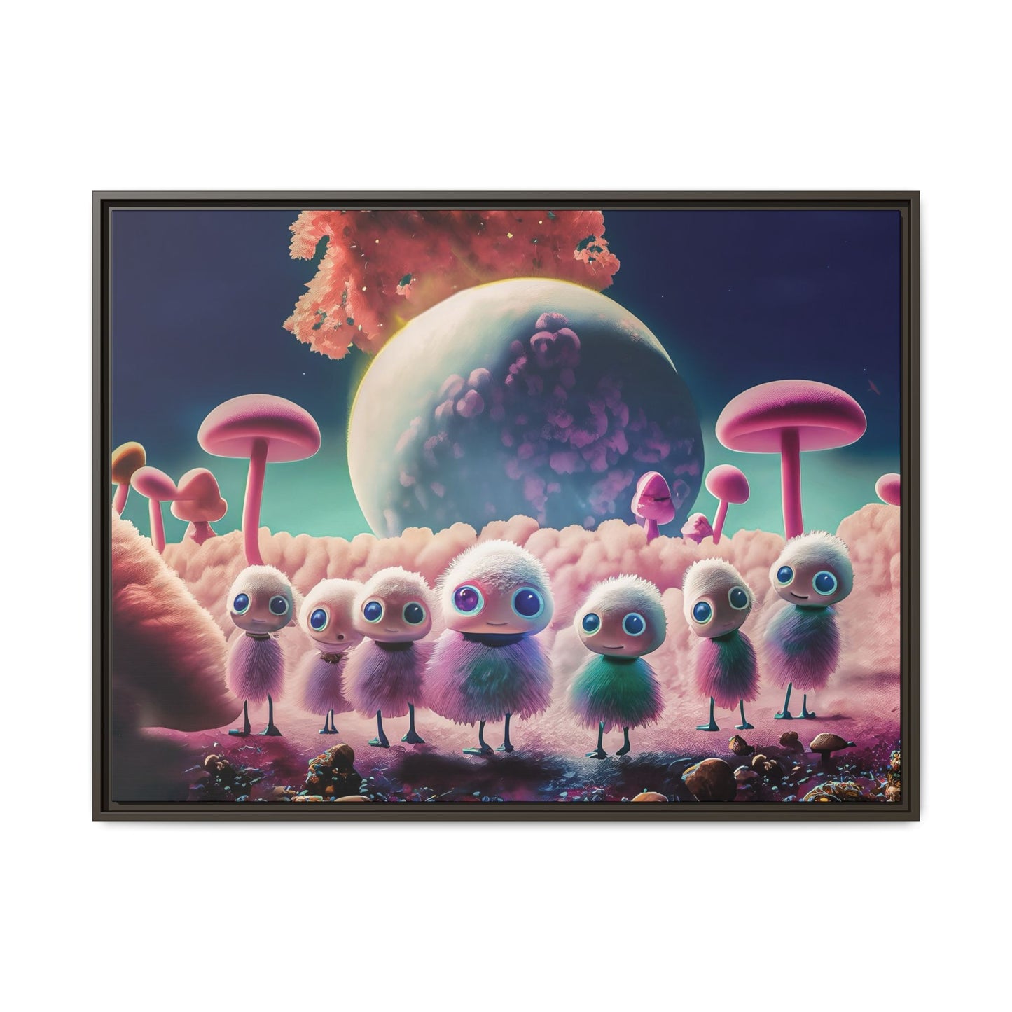 “"Keep smiling," whispered Axlar. "We can eat them later." – Fine Art Canvas Print By Andrew McCarter