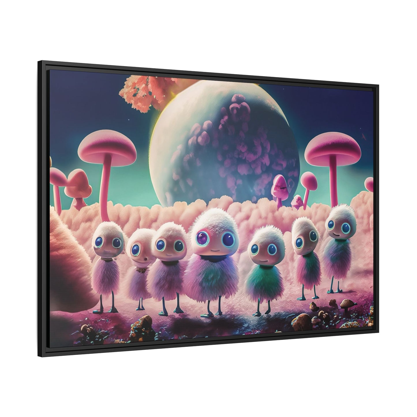 “"Keep smiling," whispered Axlar. "We can eat them later." – Fine Art Canvas Print By Andrew McCarter