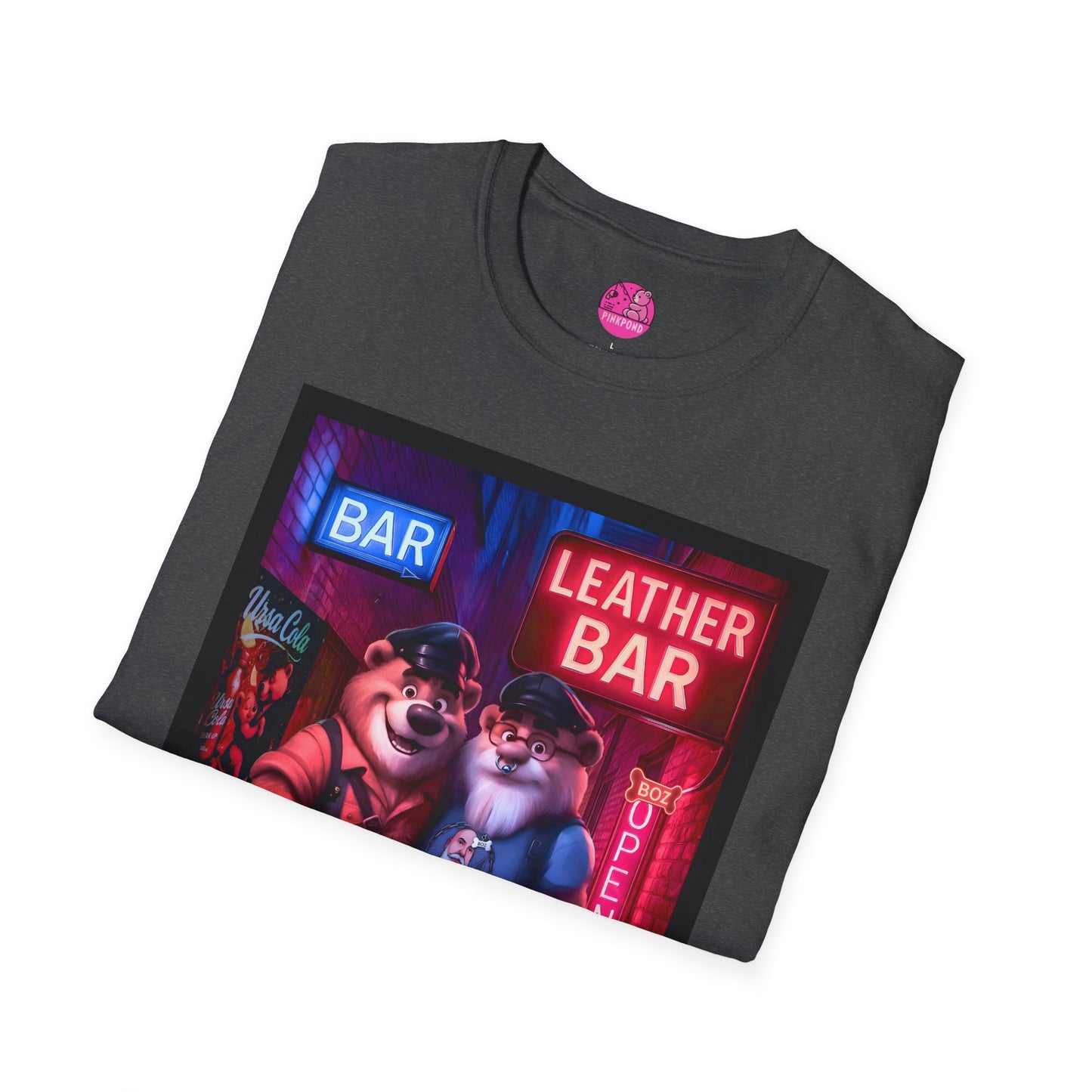 Pup Boz Bear T-Shirt - Exclusive PinkPond Artwork of Boz Lee Schmick