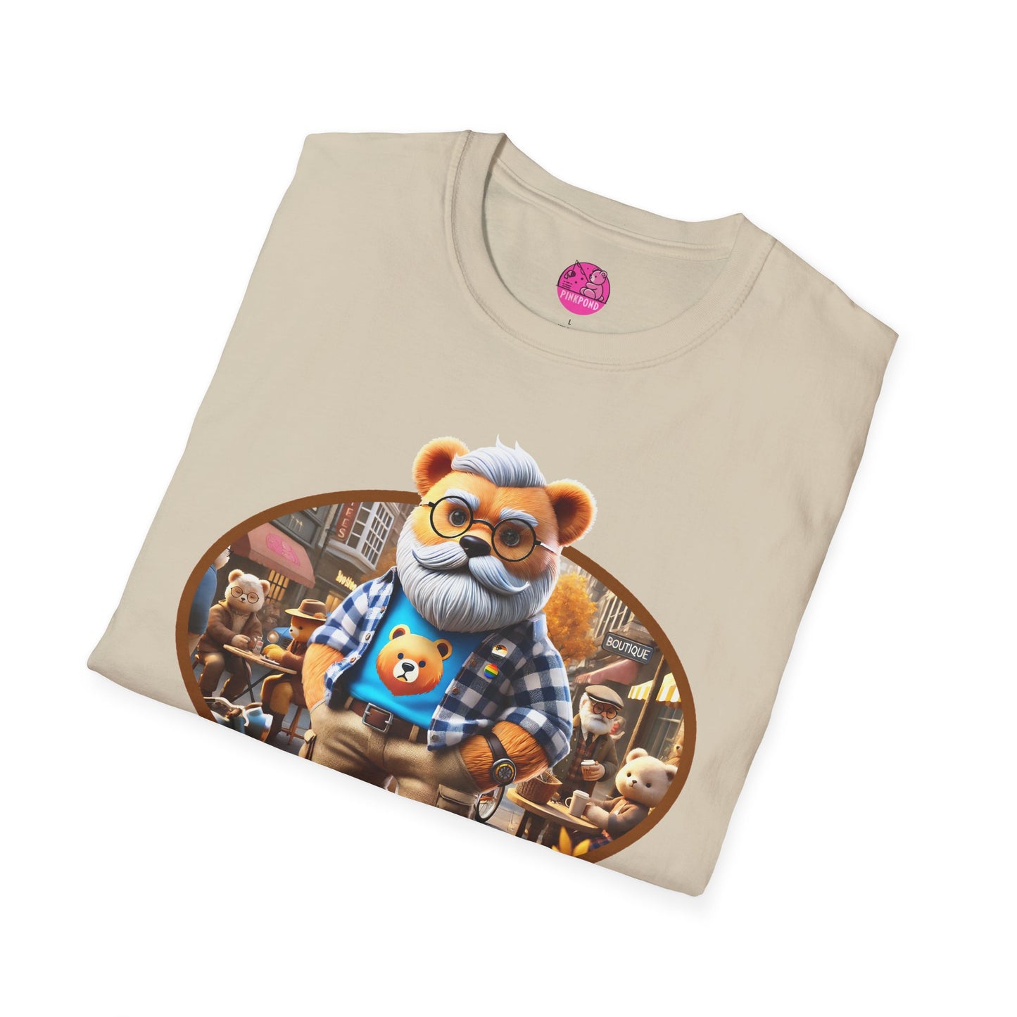 Big Bear T-Shirt - Bold, Comfortable Unisex Softstyle Tee with Playful Charm