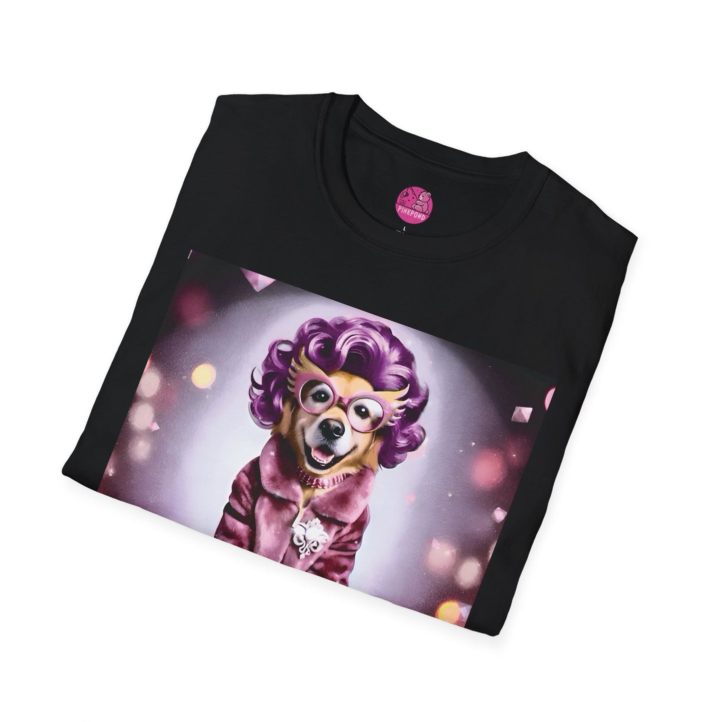 Dame Edna Labrador Dog T-Shirt - Fabulous & Fetching