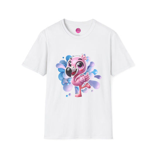 Fun and Colourful Fernando the Flamingo Unisex T-shirt