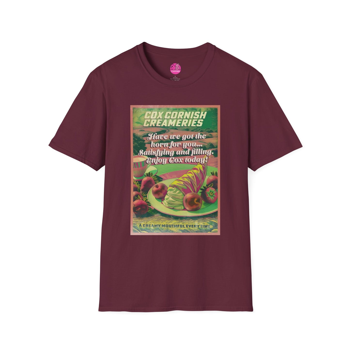 Saucy Vintage Cox Creameries - Satisfy Your Cravings T-Shirt