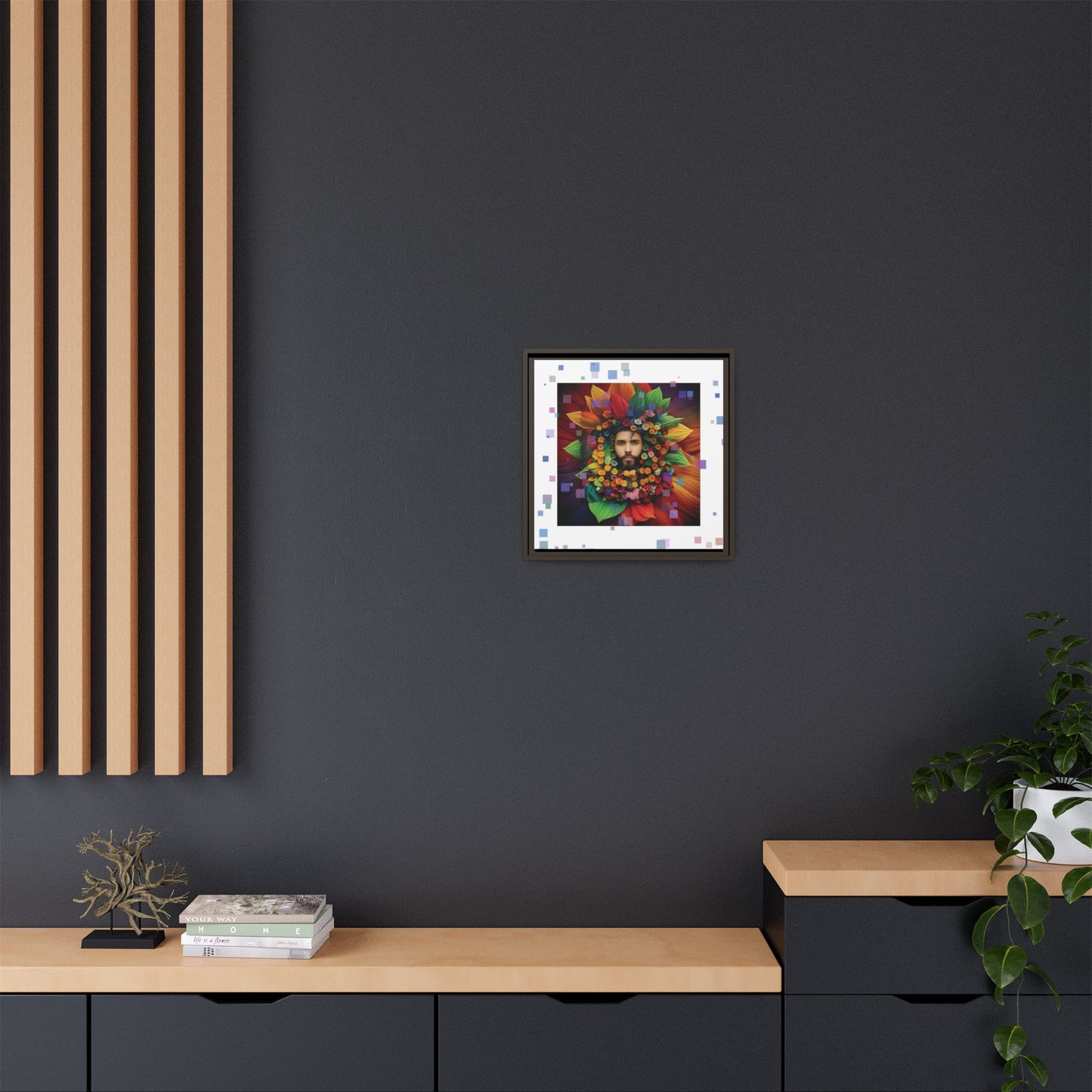 'Flourish: The Modern Green Man' canvas print By Andrew McCarter