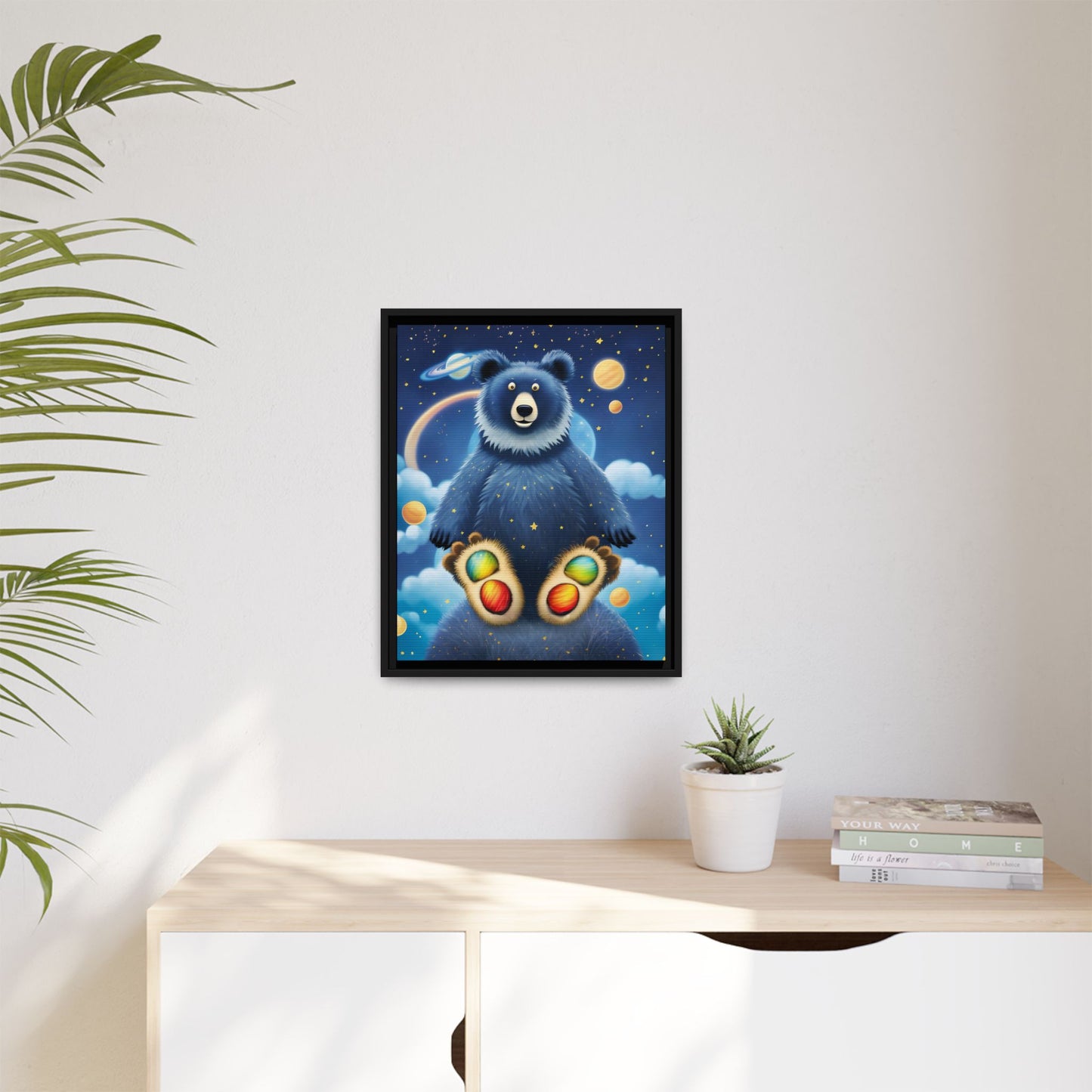 'Cosmic Pawprints' by Andrew McCarter - Canvas Art