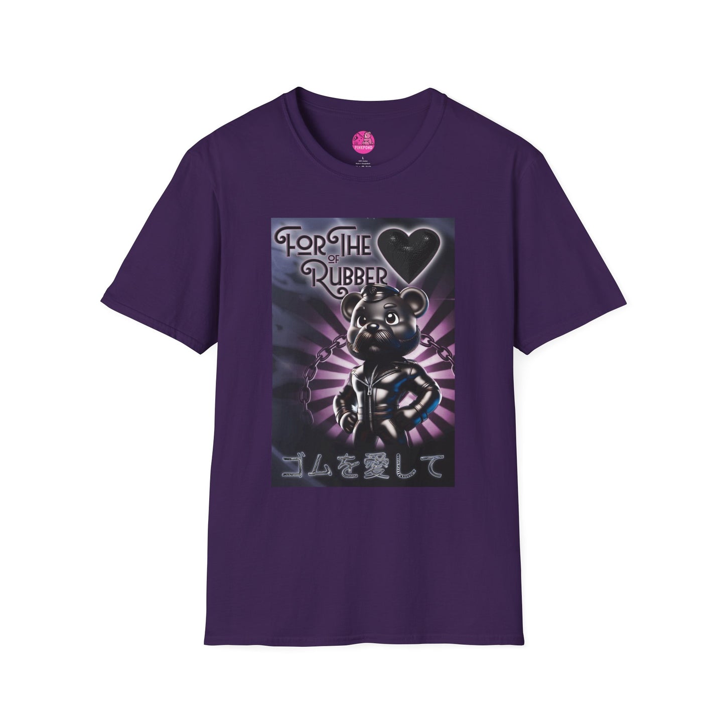 Rubber Bear” – Bold & Playful Tee 🖤🐻✨