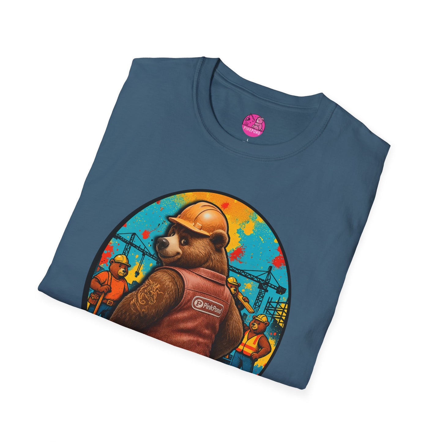 Graphic Tee Builder’s Bum Bear Unisex Softstyle T-Shirt