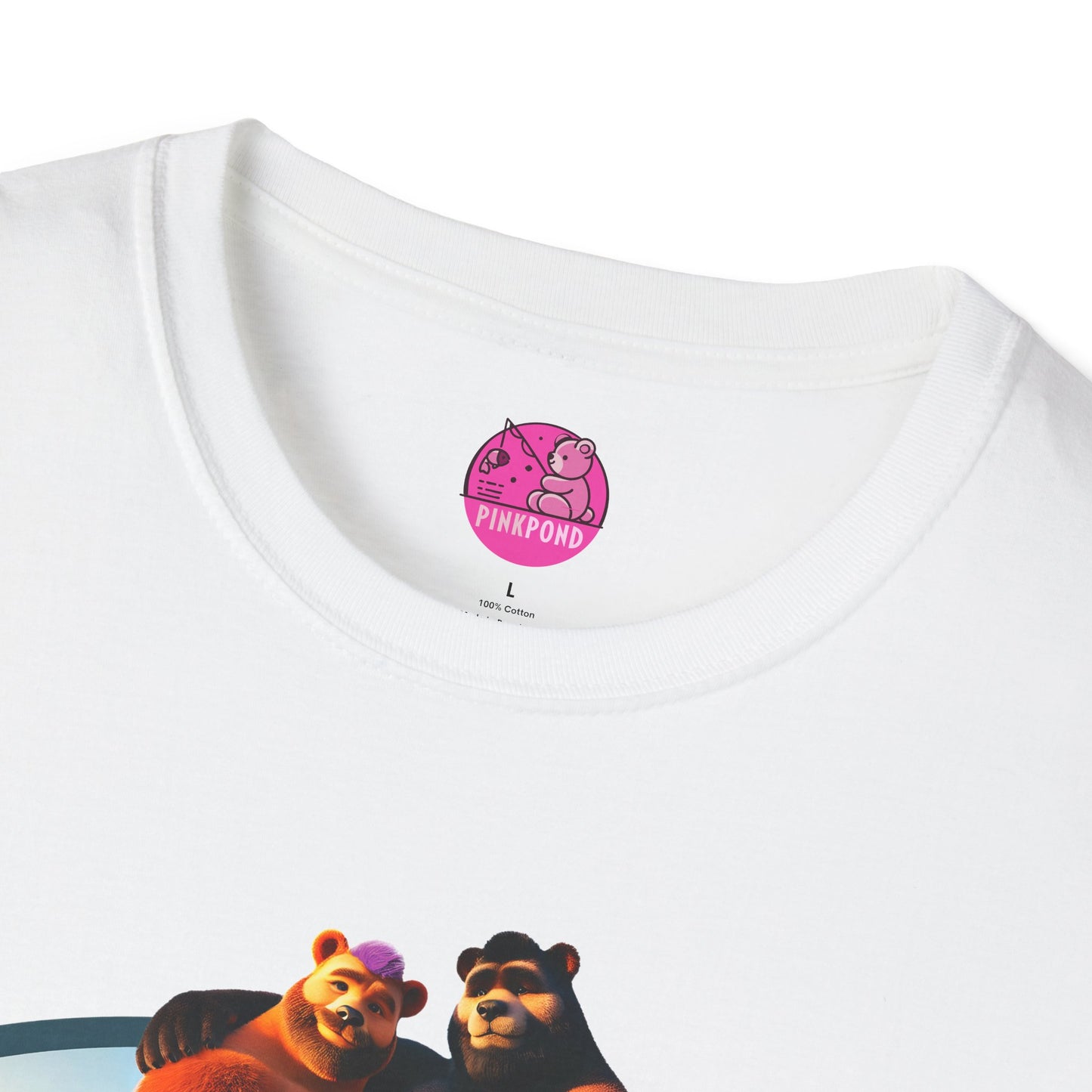 Beach Life Bears Unisex T-Shirt - Mikey & Max Tee by PinkPond