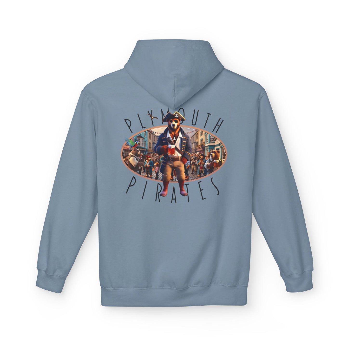 Plymouth Pirates Bear Hoodie