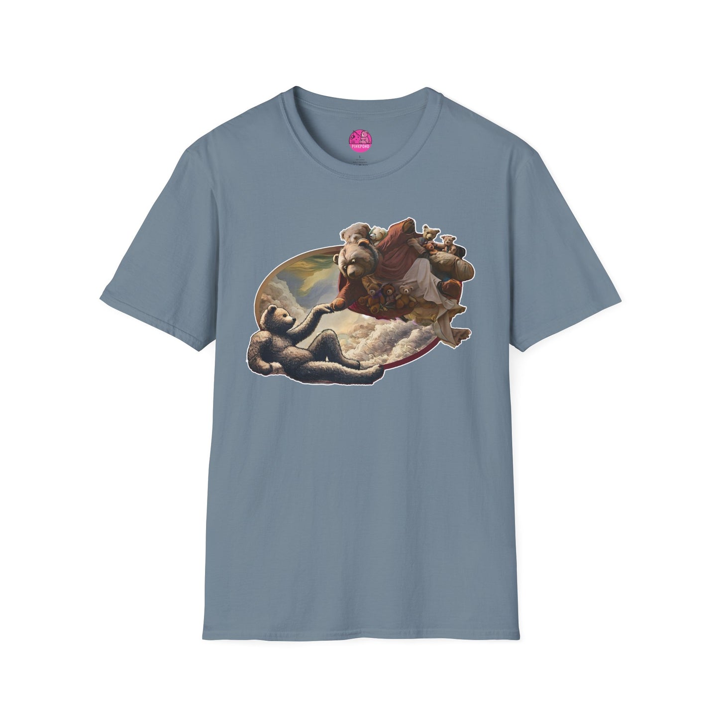 Graphic T-Shirt The Creation of Teddy - Art Lover Gift for bear Fans - Unisex Softstyle