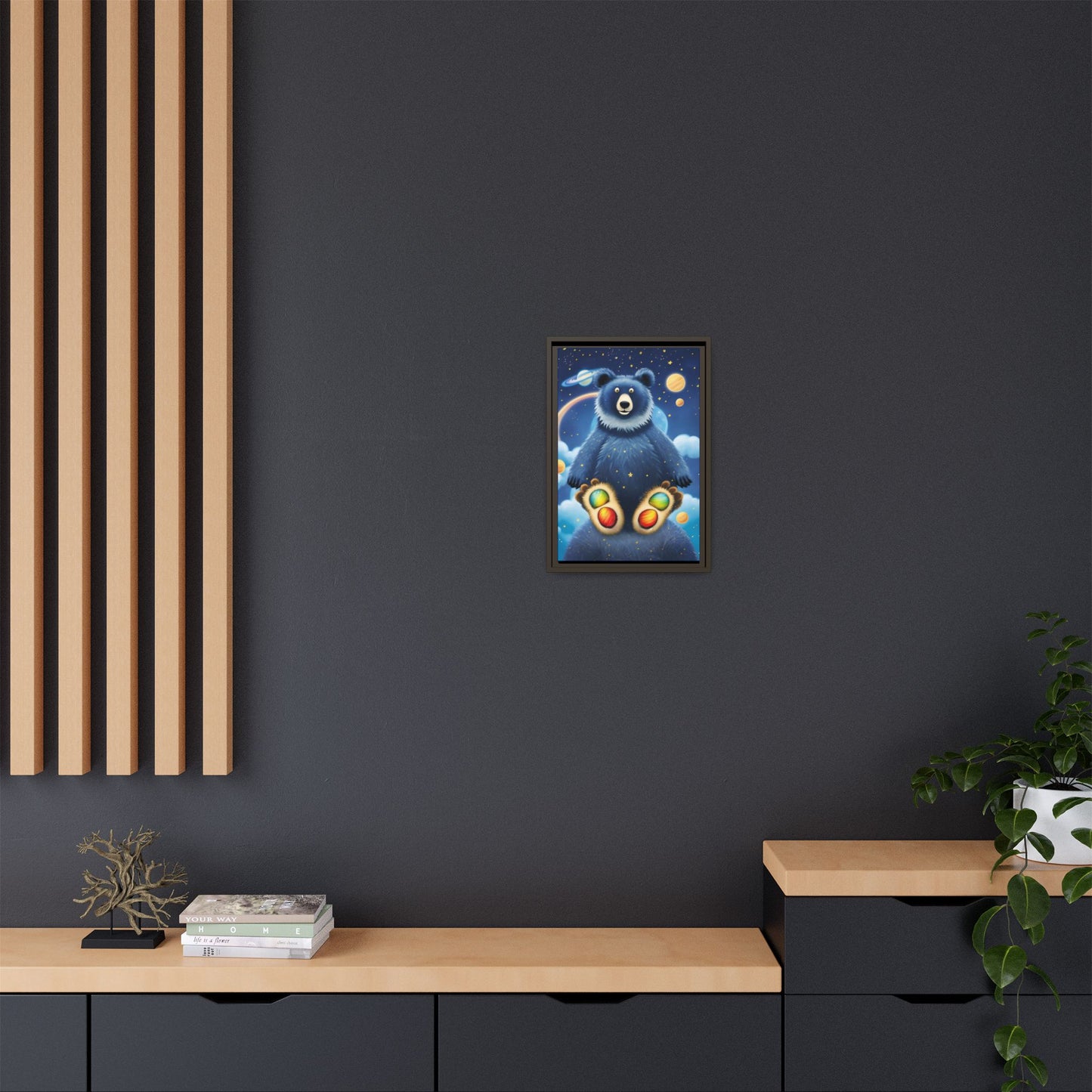 'Cosmic Pawprints' by Andrew McCarter - Canvas Art