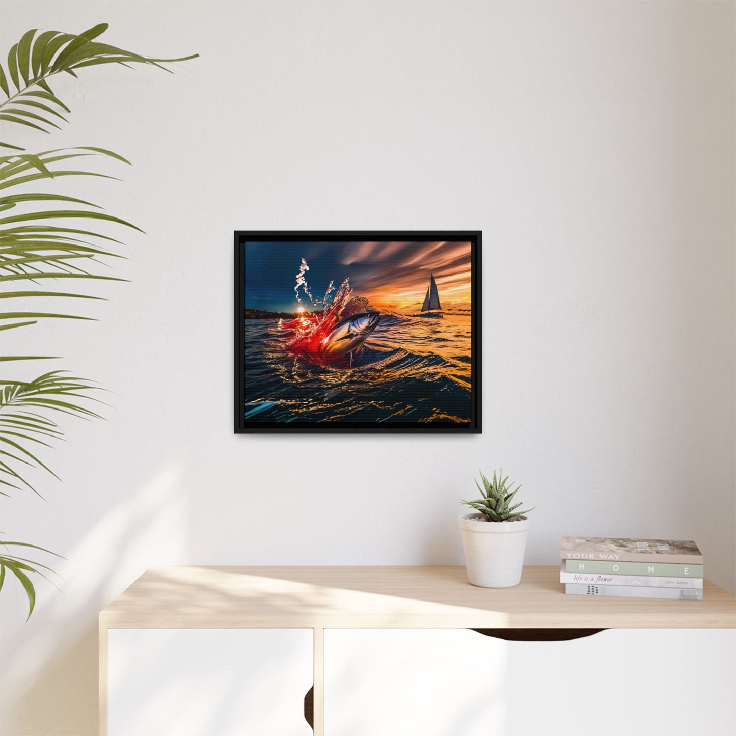"The Leap" by Andrew McCarter - Ocean Canvas Art.