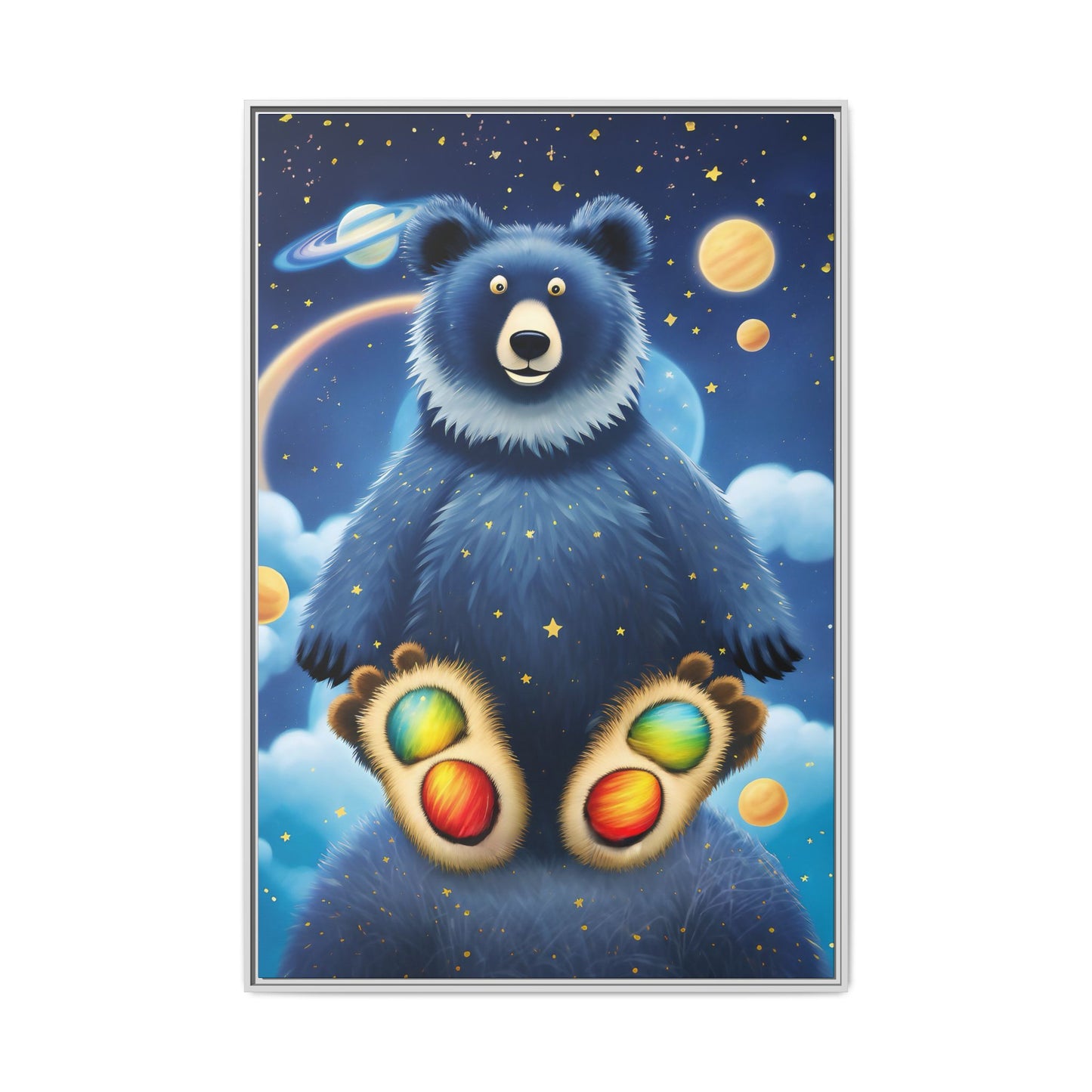 'Cosmic Pawprints' by Andrew McCarter - Canvas Art
