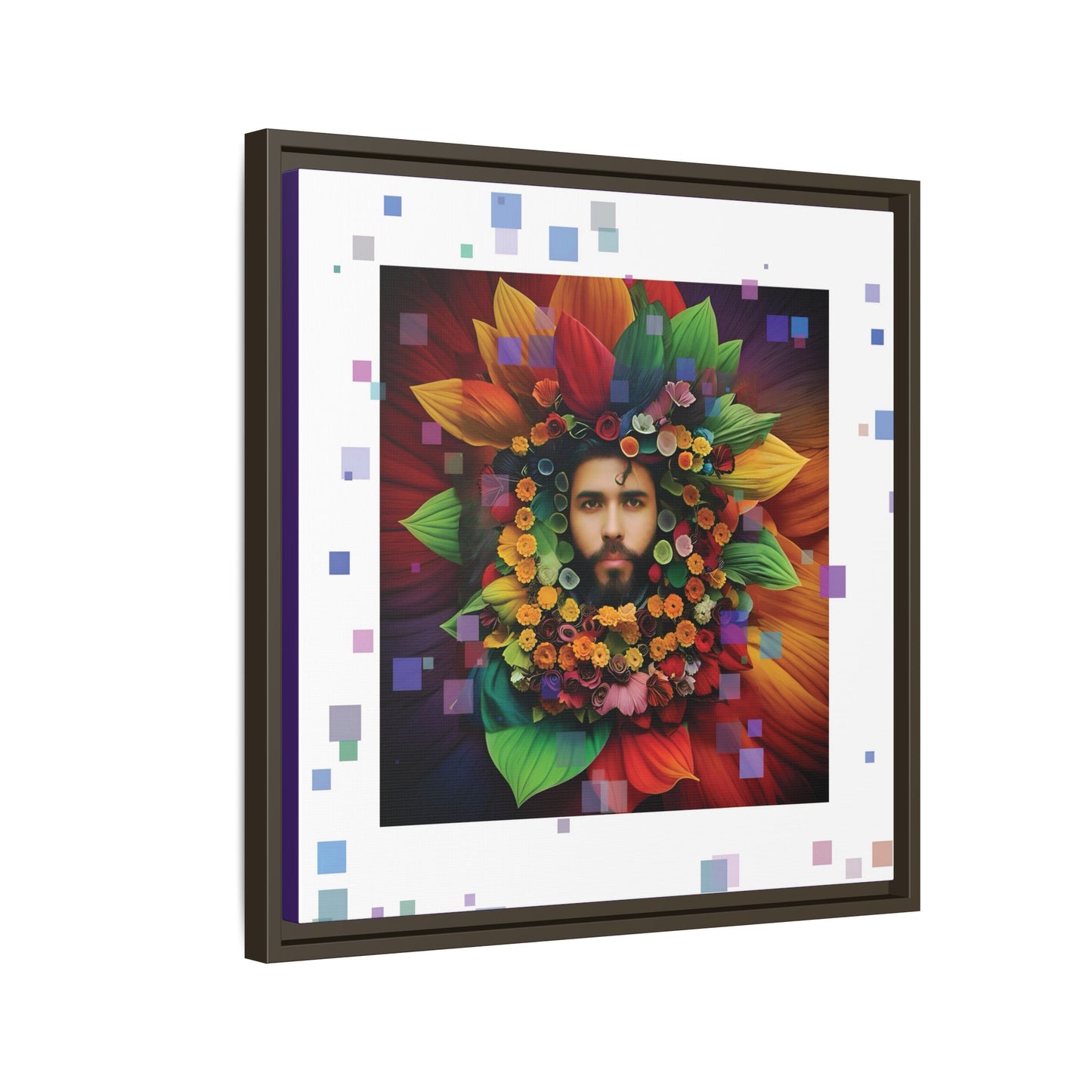 'Flourish: The Modern Green Man' canvas print By Andrew McCarter