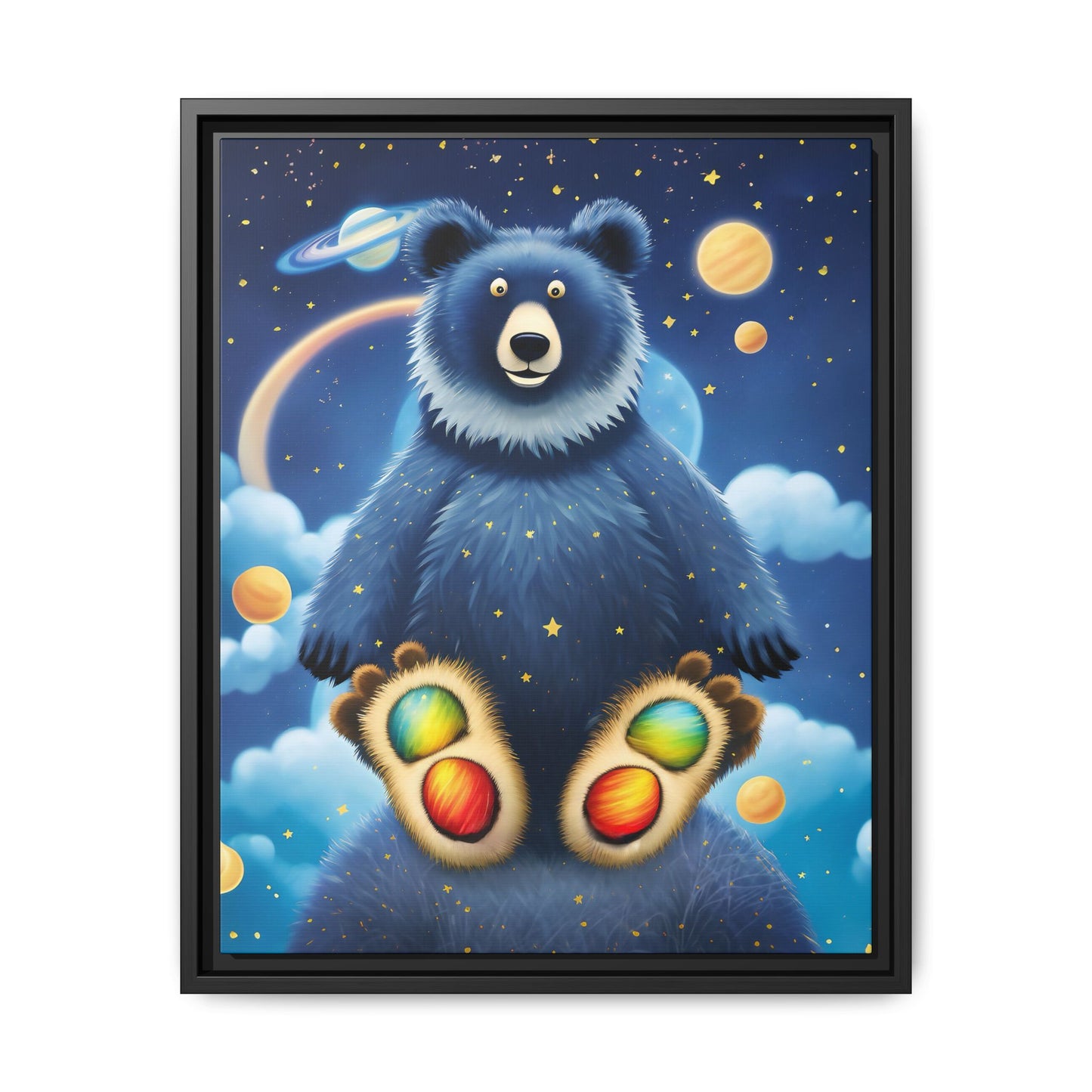 'Cosmic Pawprints' by Andrew McCarter - Canvas Art