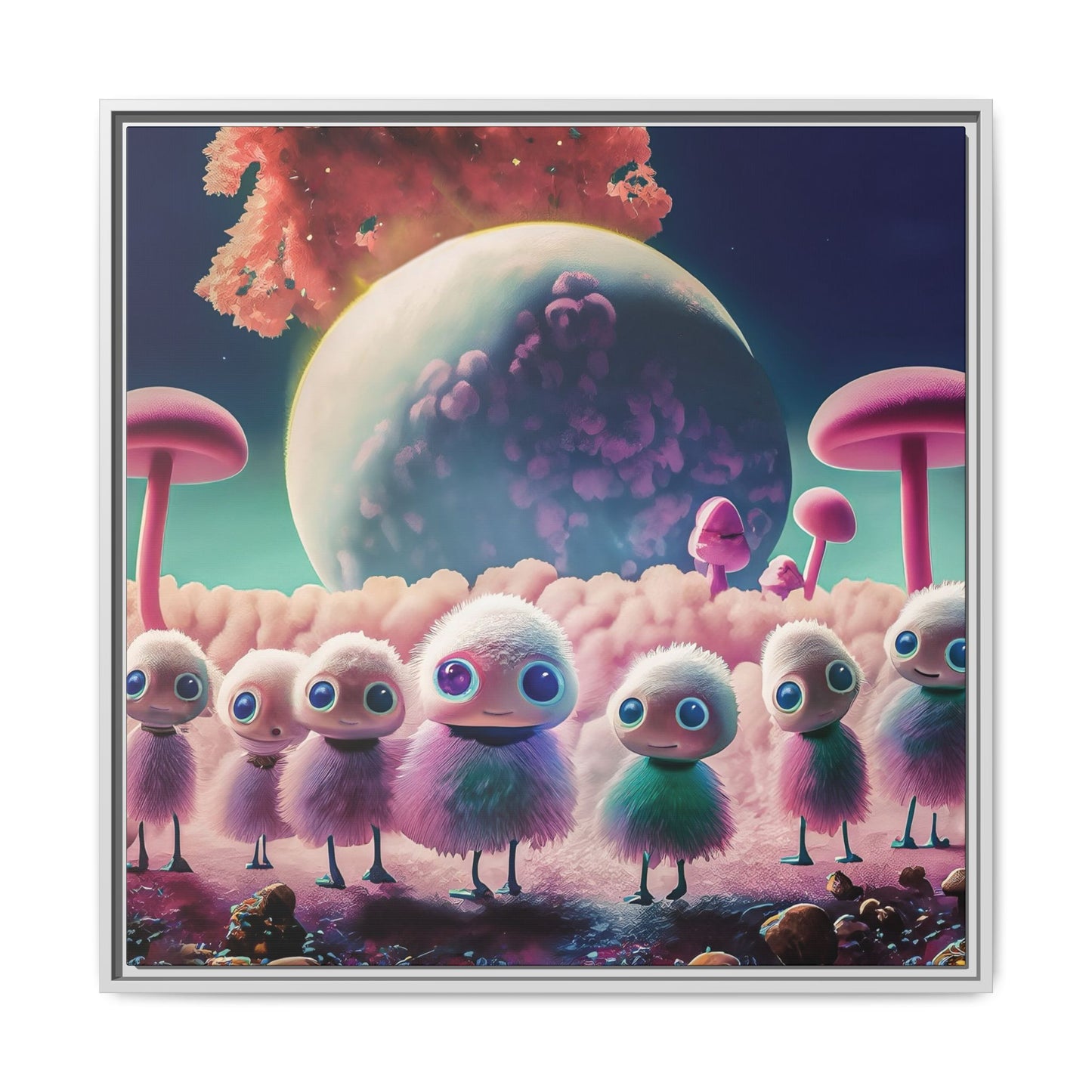 “"Keep smiling," whispered Axlar. "We can eat them later." – Fine Art Canvas Print By Andrew McCarter