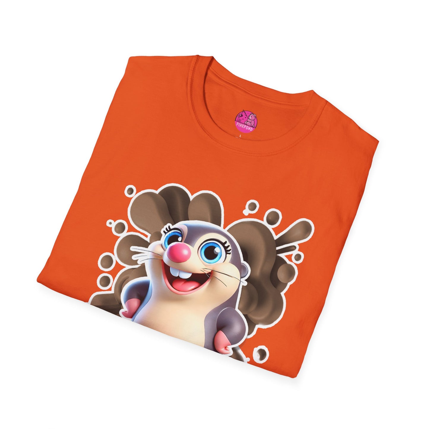 Millicent the Mole T-Shirt – Digging Up Fun in Style - Bold and Colorful Unisex Tee for Fun-Loving Fashion Fans