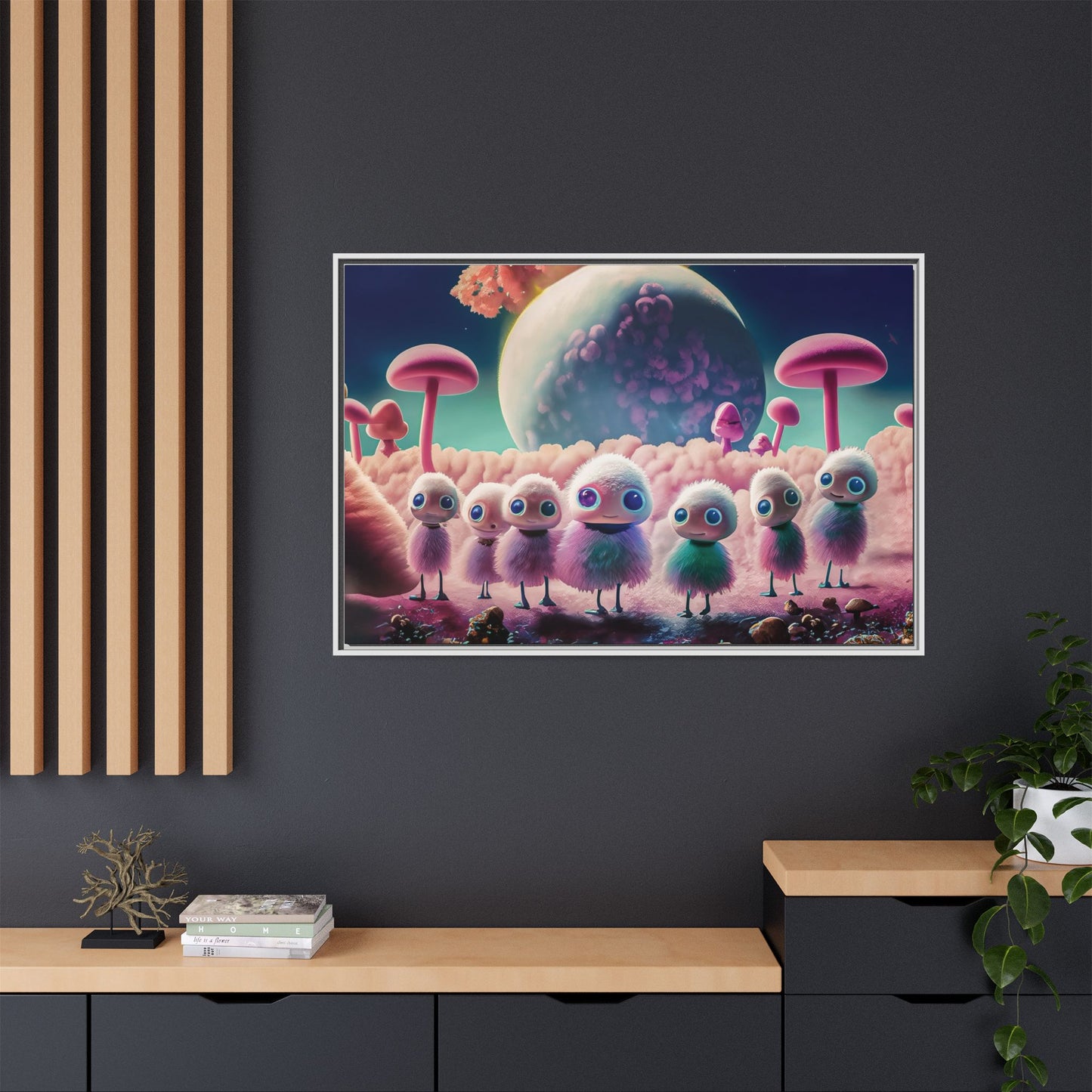 “"Keep smiling," whispered Axlar. "We can eat them later." – Fine Art Canvas Print By Andrew McCarter