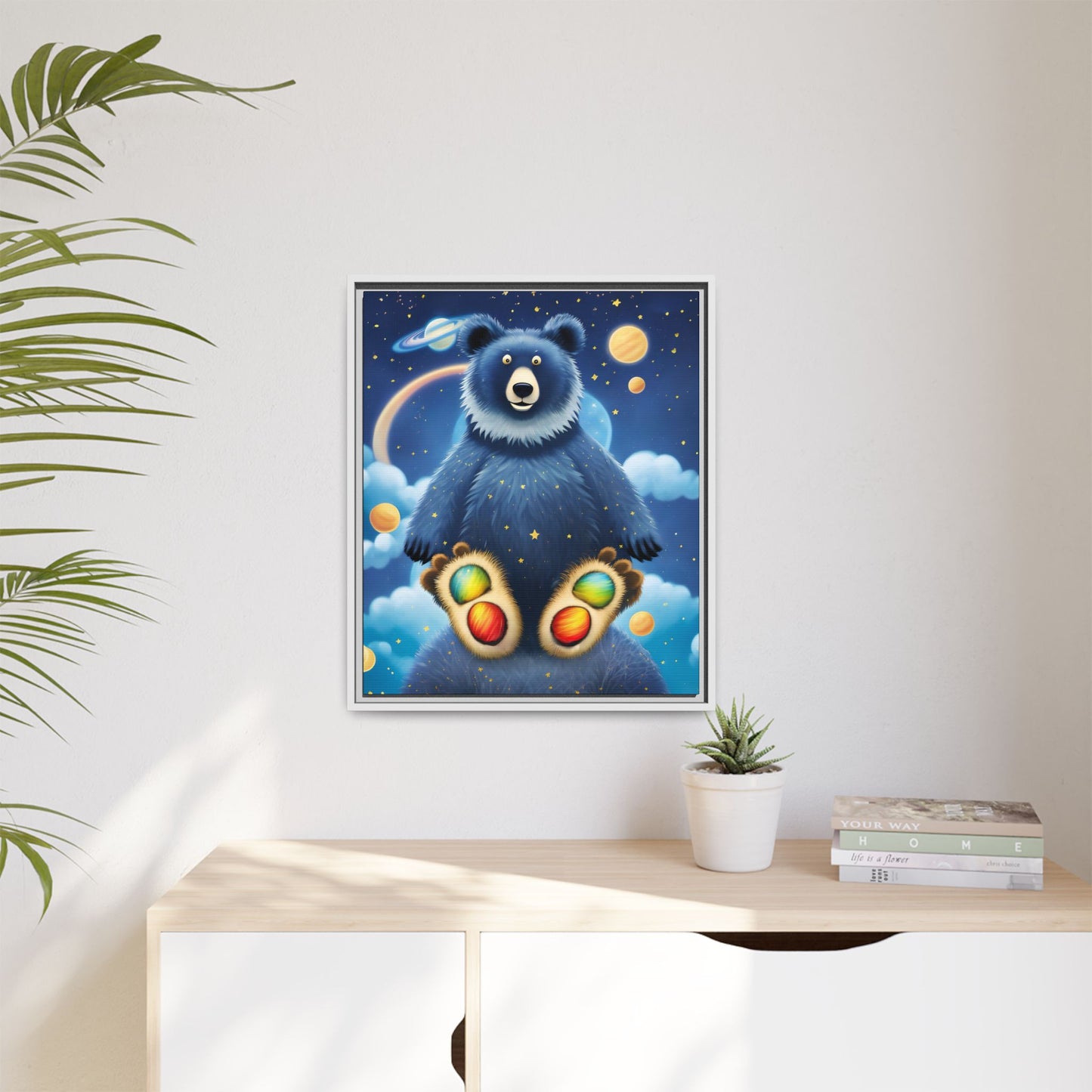 'Cosmic Pawprints' by Andrew McCarter - Canvas Art
