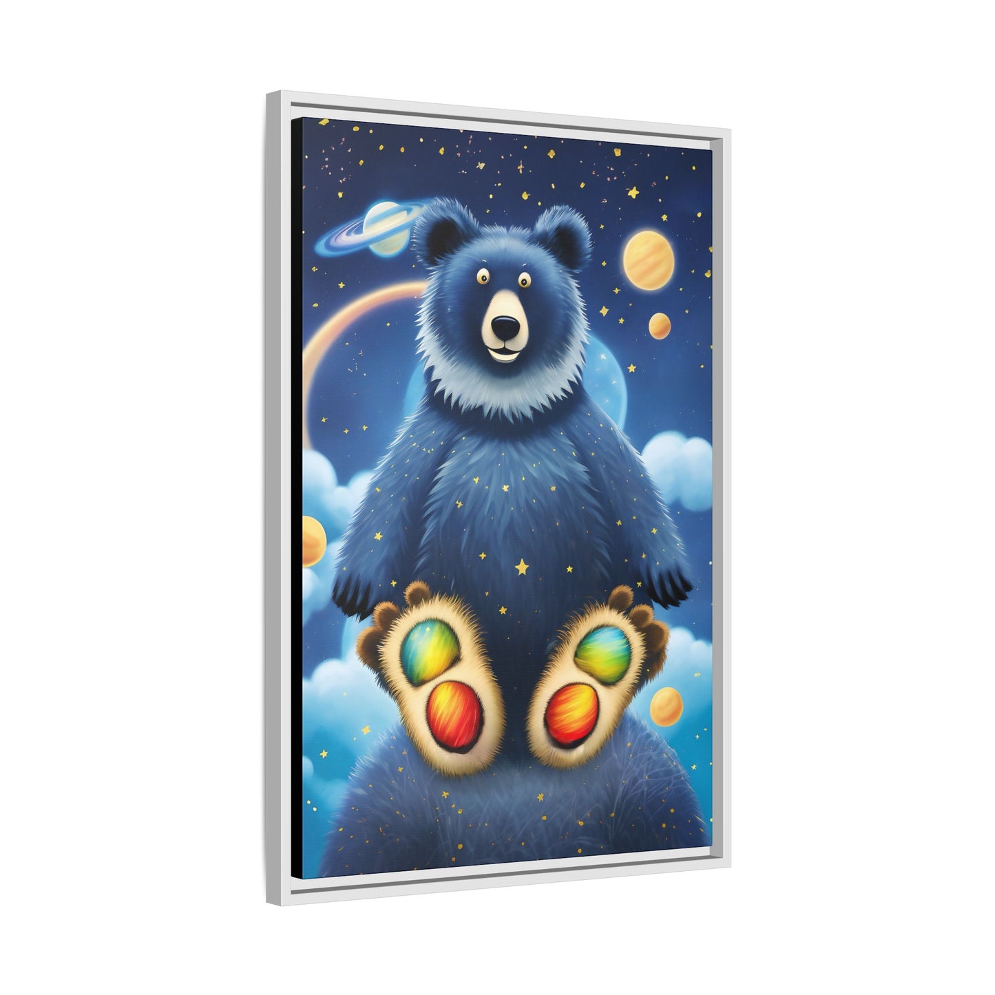 'Cosmic Pawprints' by Andrew McCarter - Canvas Art