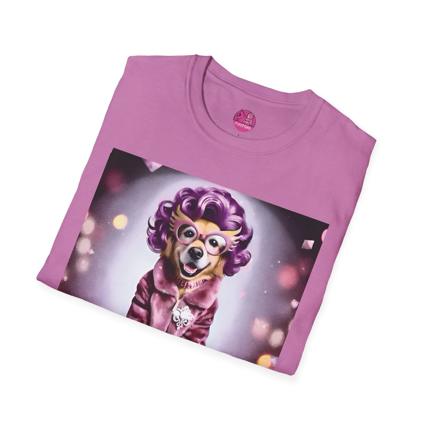 Dame Edna Labrador Dog T-Shirt - Fabulous & Fetching