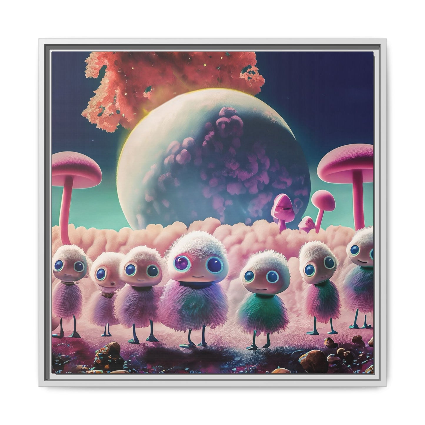 “"Keep smiling," whispered Axlar. "We can eat them later." – Fine Art Canvas Print By Andrew McCarter